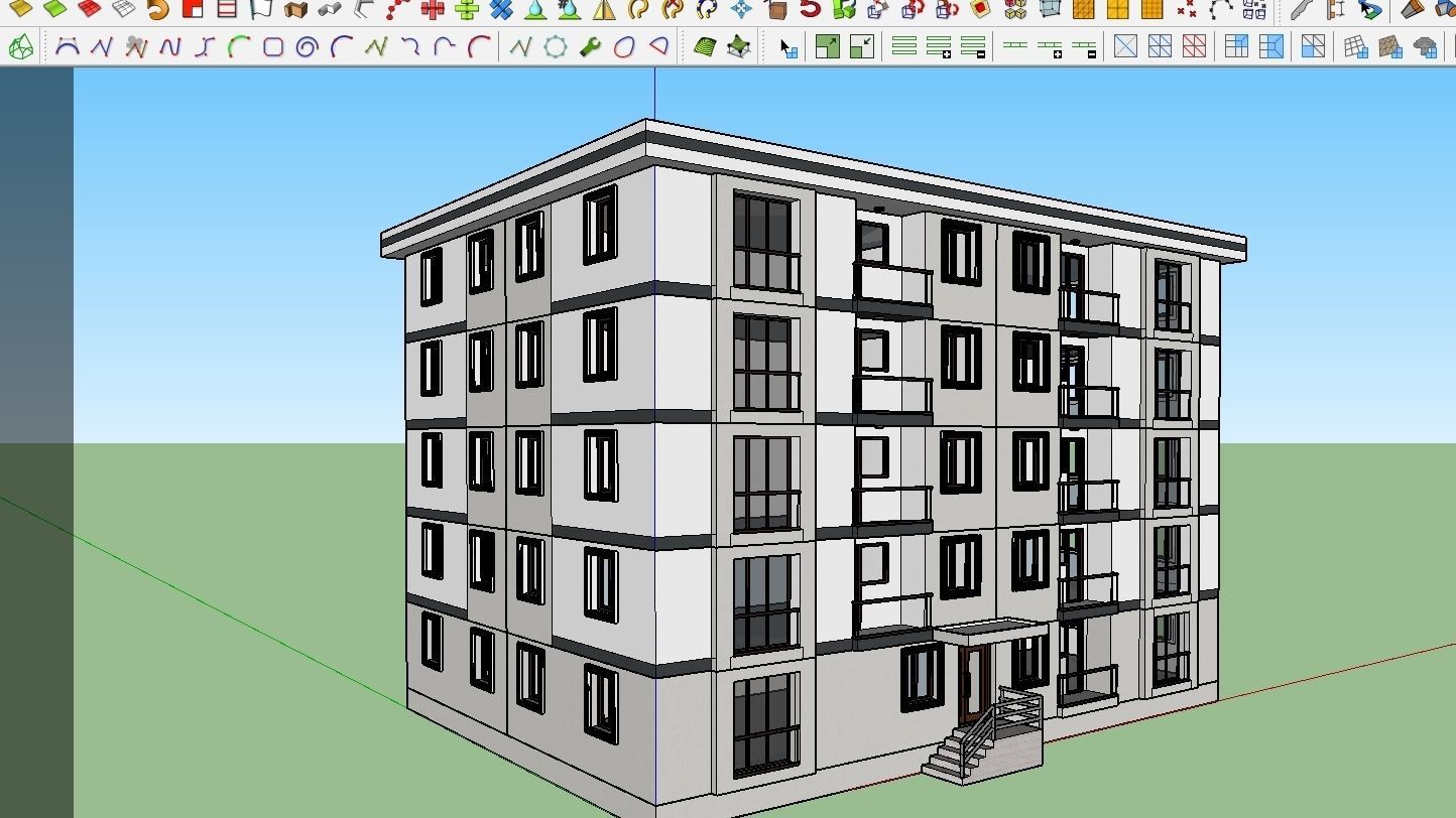 HOUSE 144 Low-poly 3D model_1