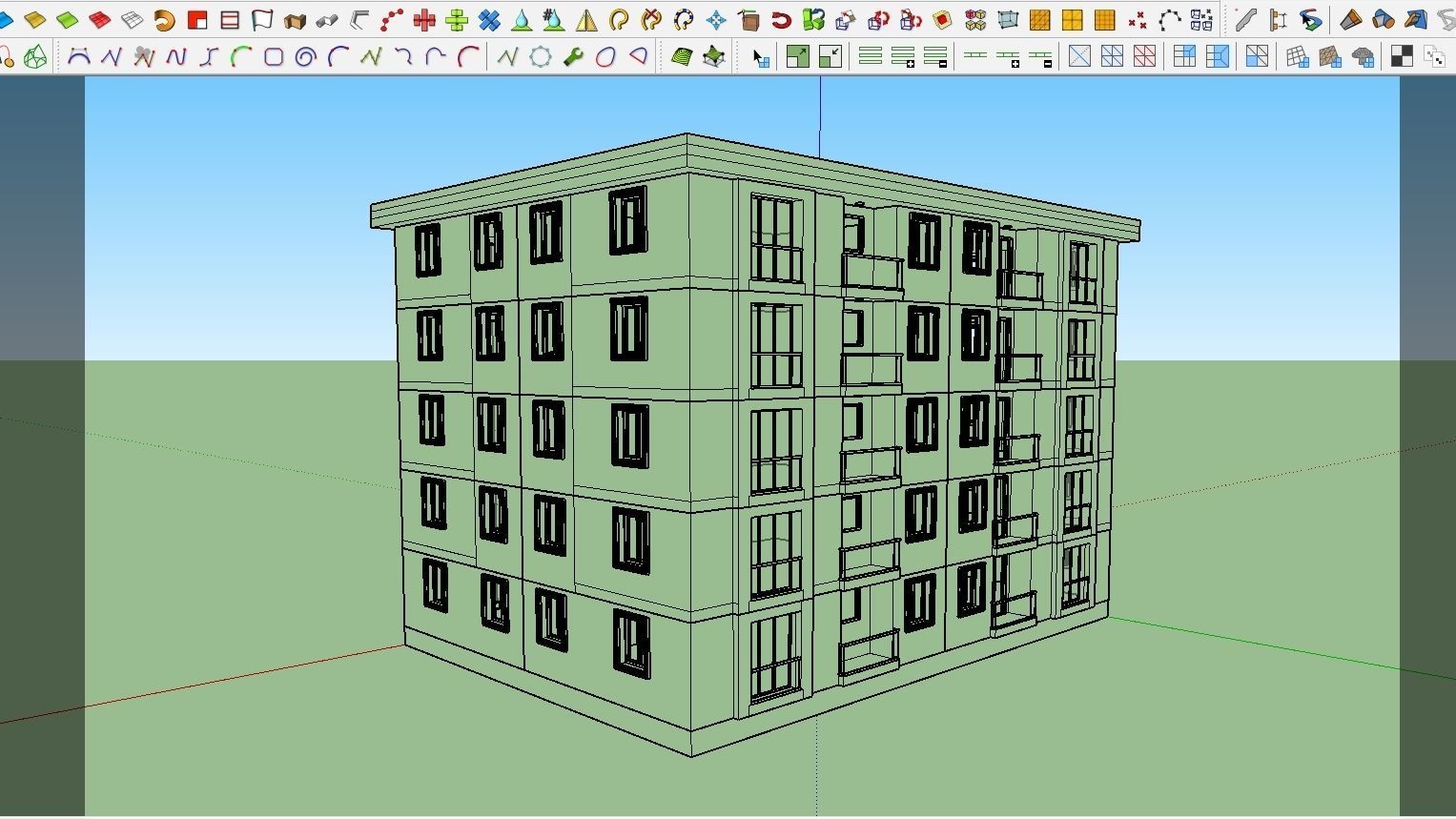 HOUSE 144 Low-poly 3D model_5