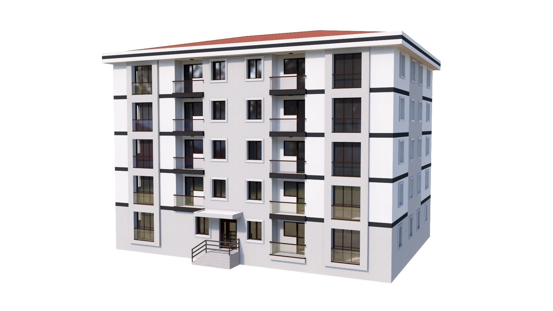 HOUSE 144 Low-poly 3D model_22