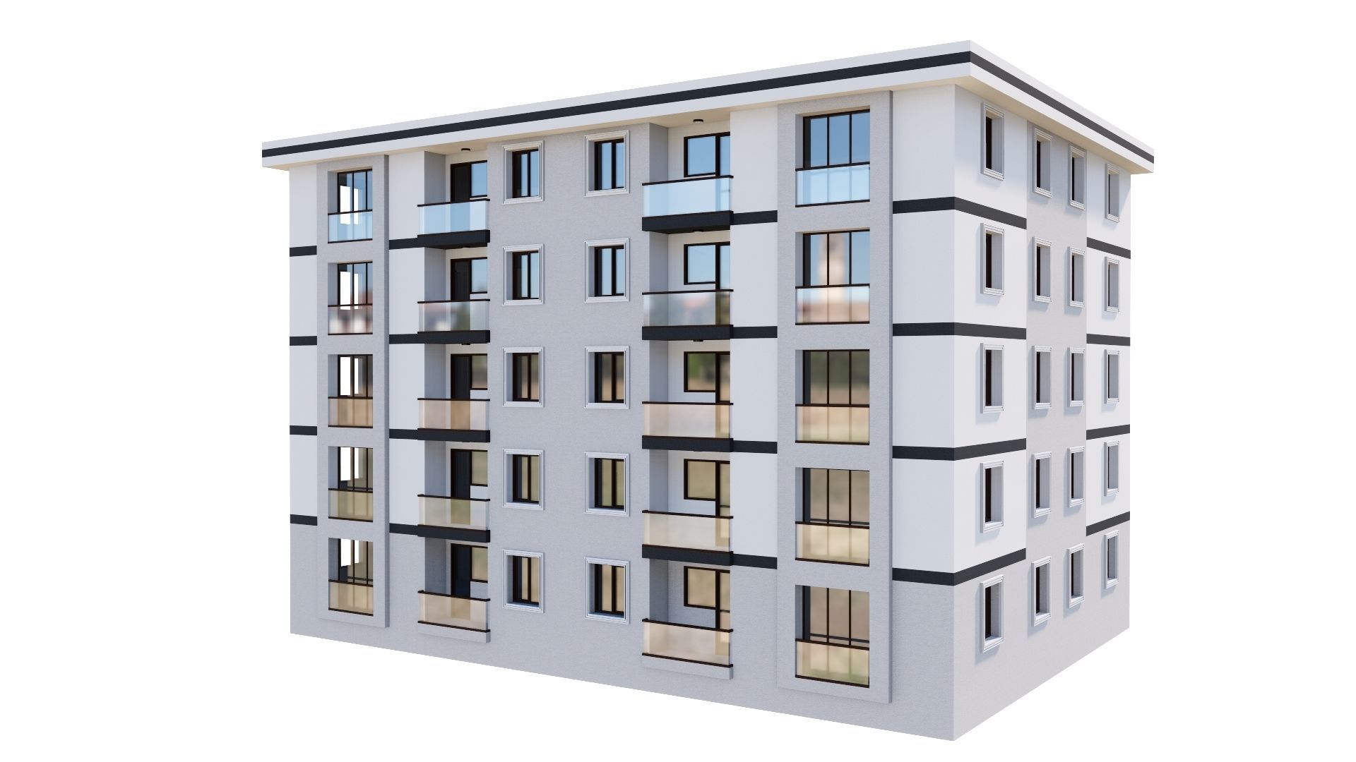 HOUSE 144 Low-poly 3D model_35