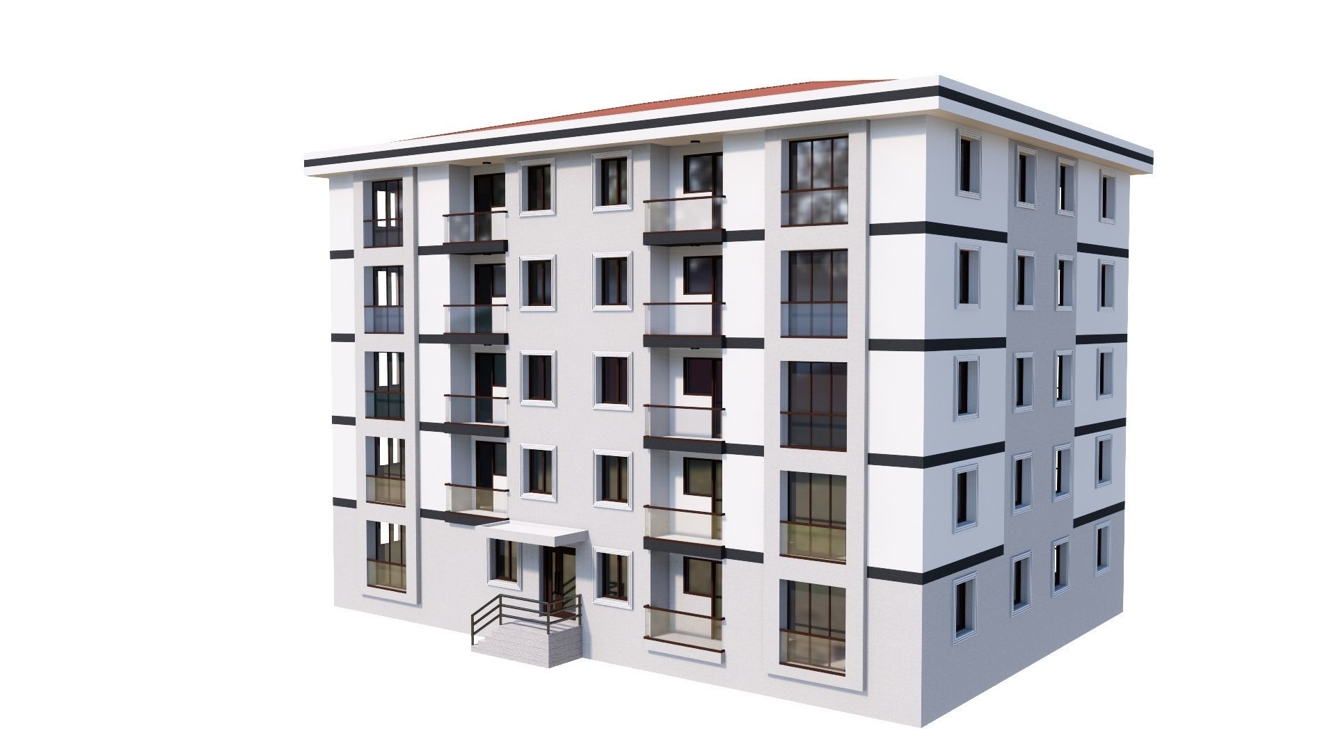 HOUSE 144 Low-poly 3D model_23