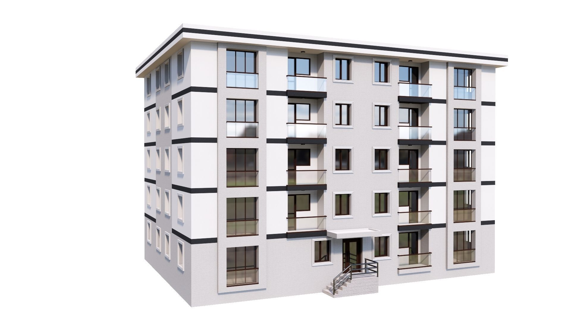 HOUSE 144 Low-poly 3D model_14