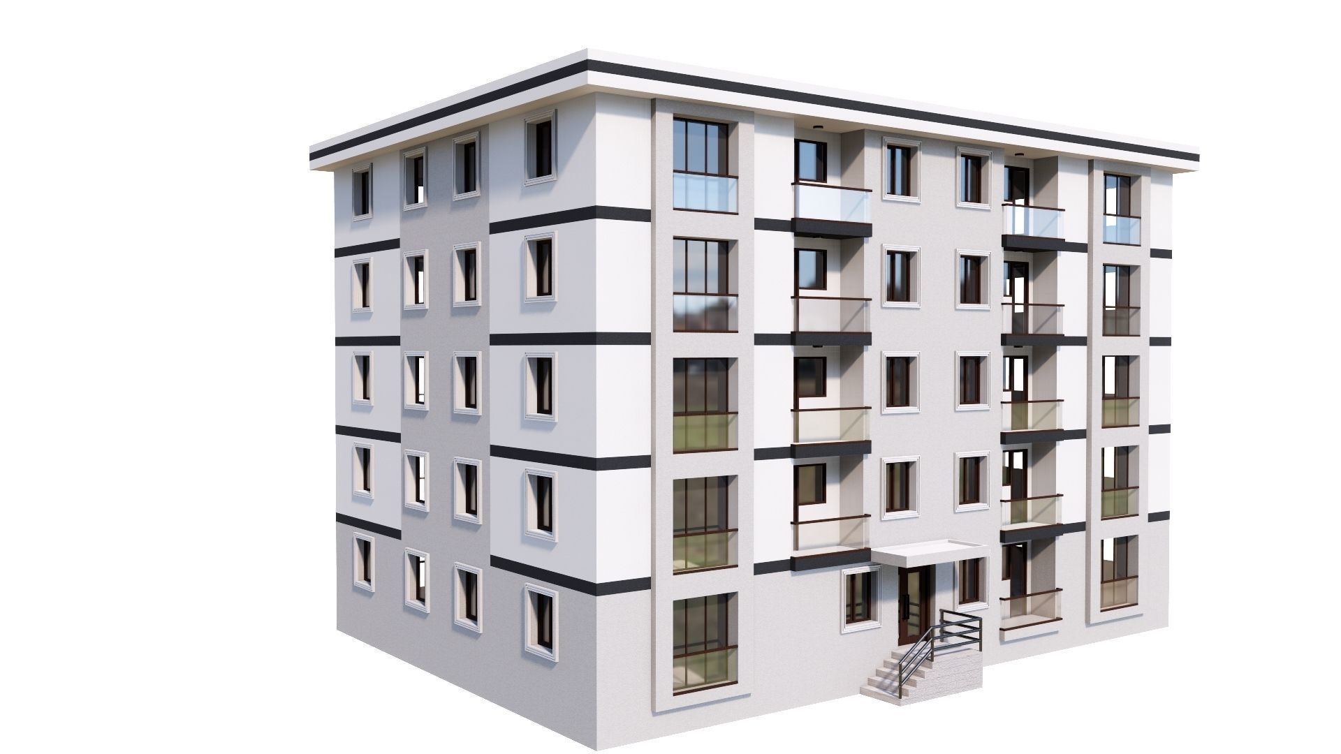 HOUSE 144 Low-poly 3D model_12