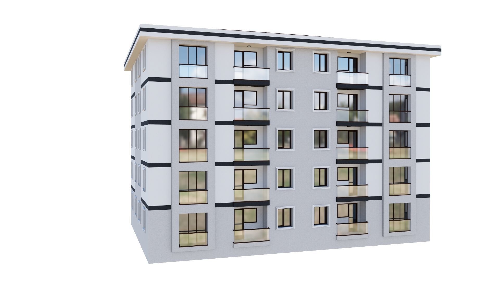 HOUSE 144 Low-poly 3D model_30