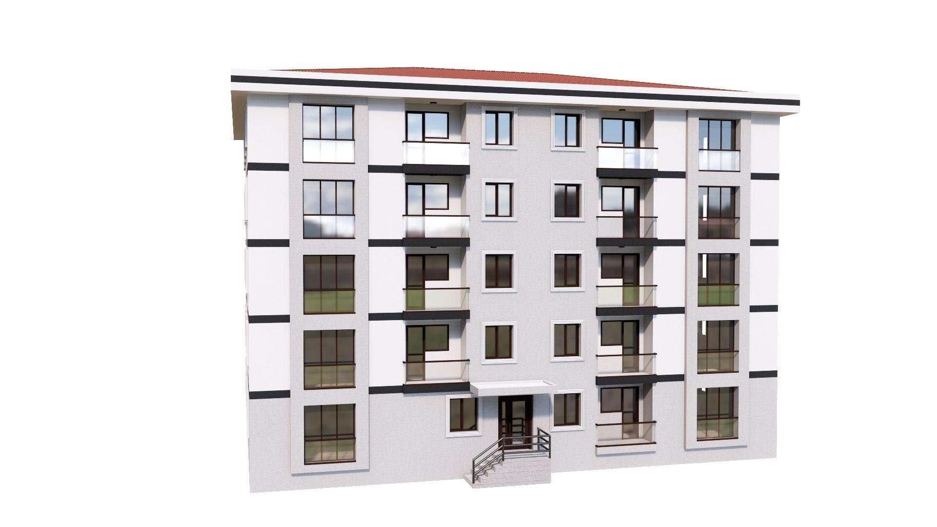 HOUSE 144 Low-poly 3D model_15