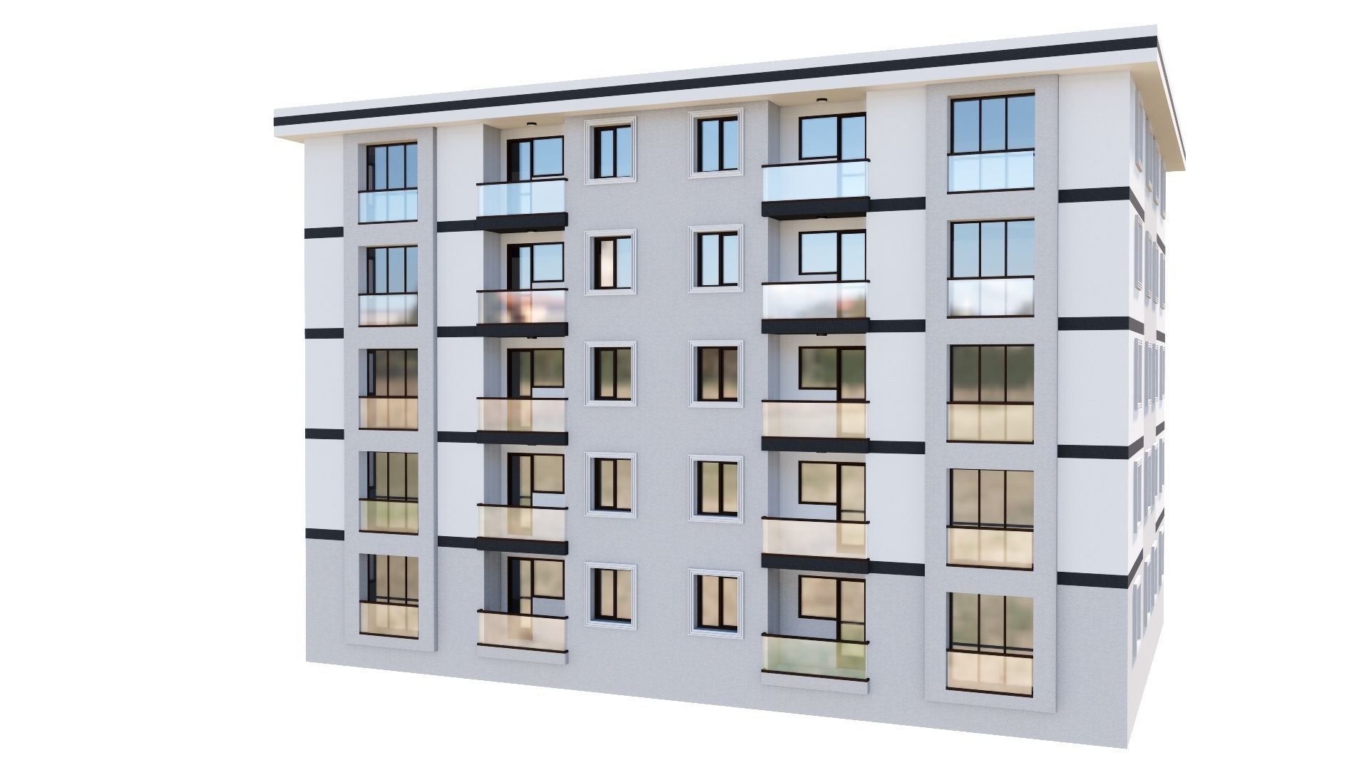 HOUSE 144 Low-poly 3D model_34