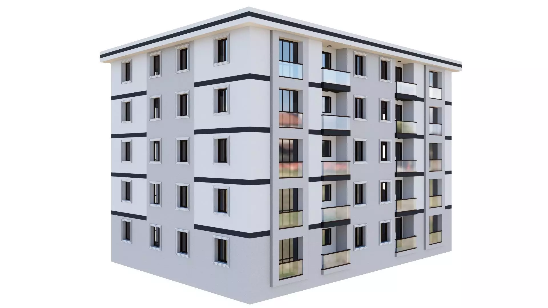 HOUSE 144 Low-poly 3D model_0