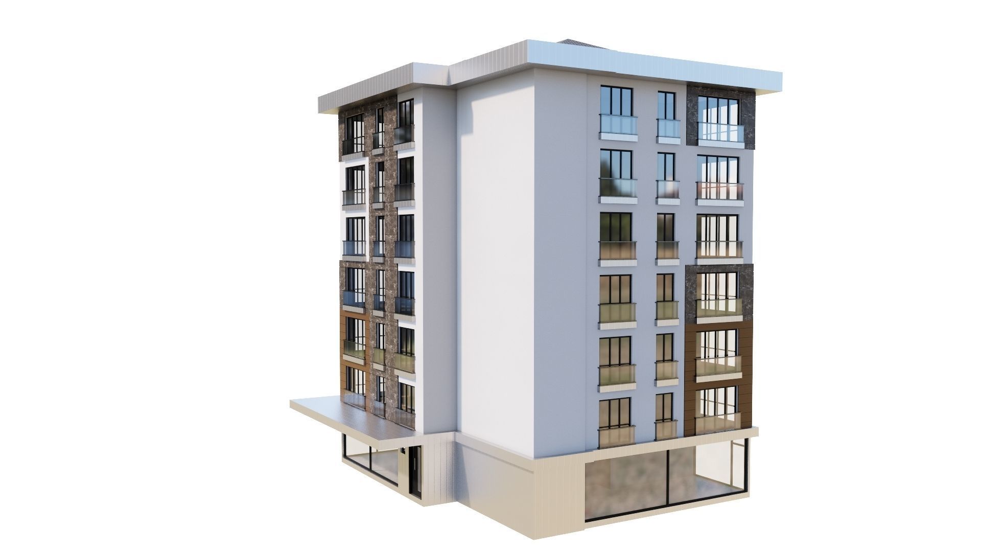 HOUSE 145 Low-poly 3D model_39