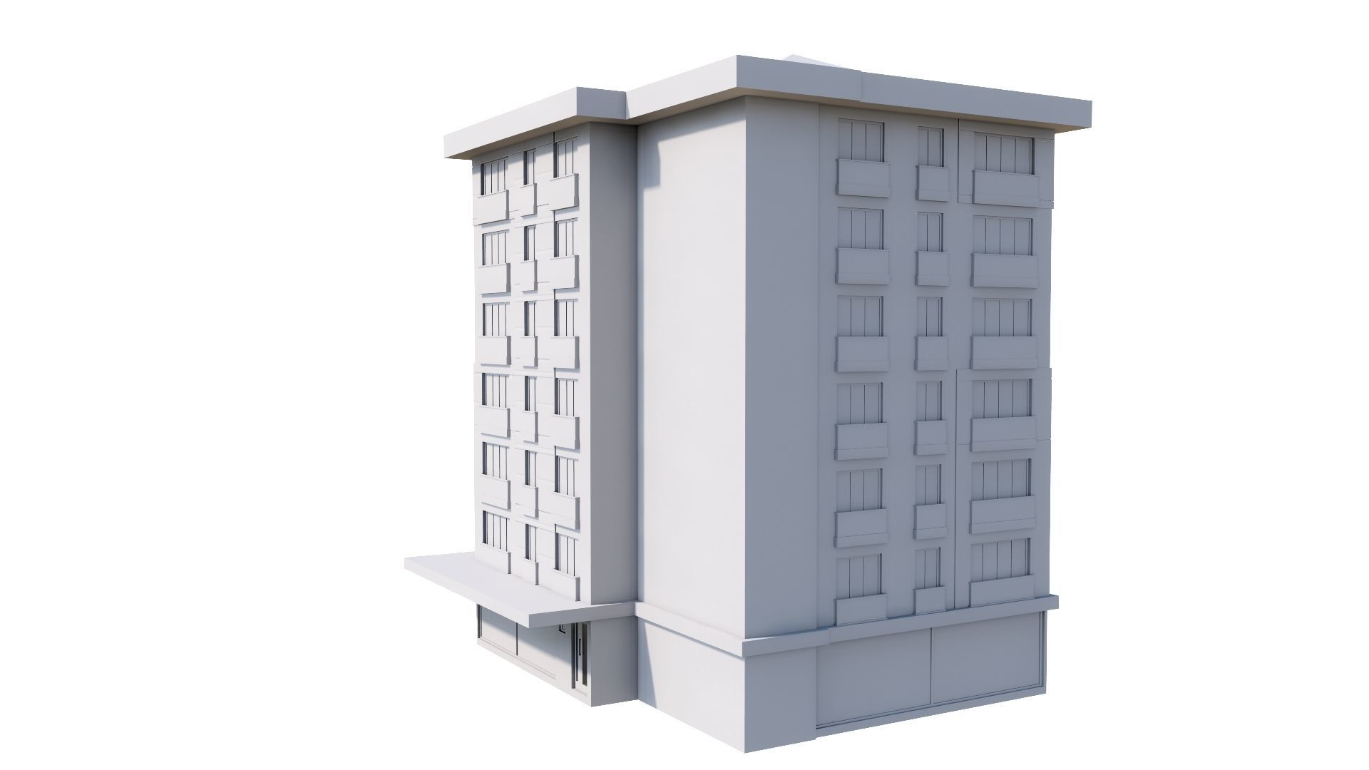HOUSE 145 Low-poly 3D model_59