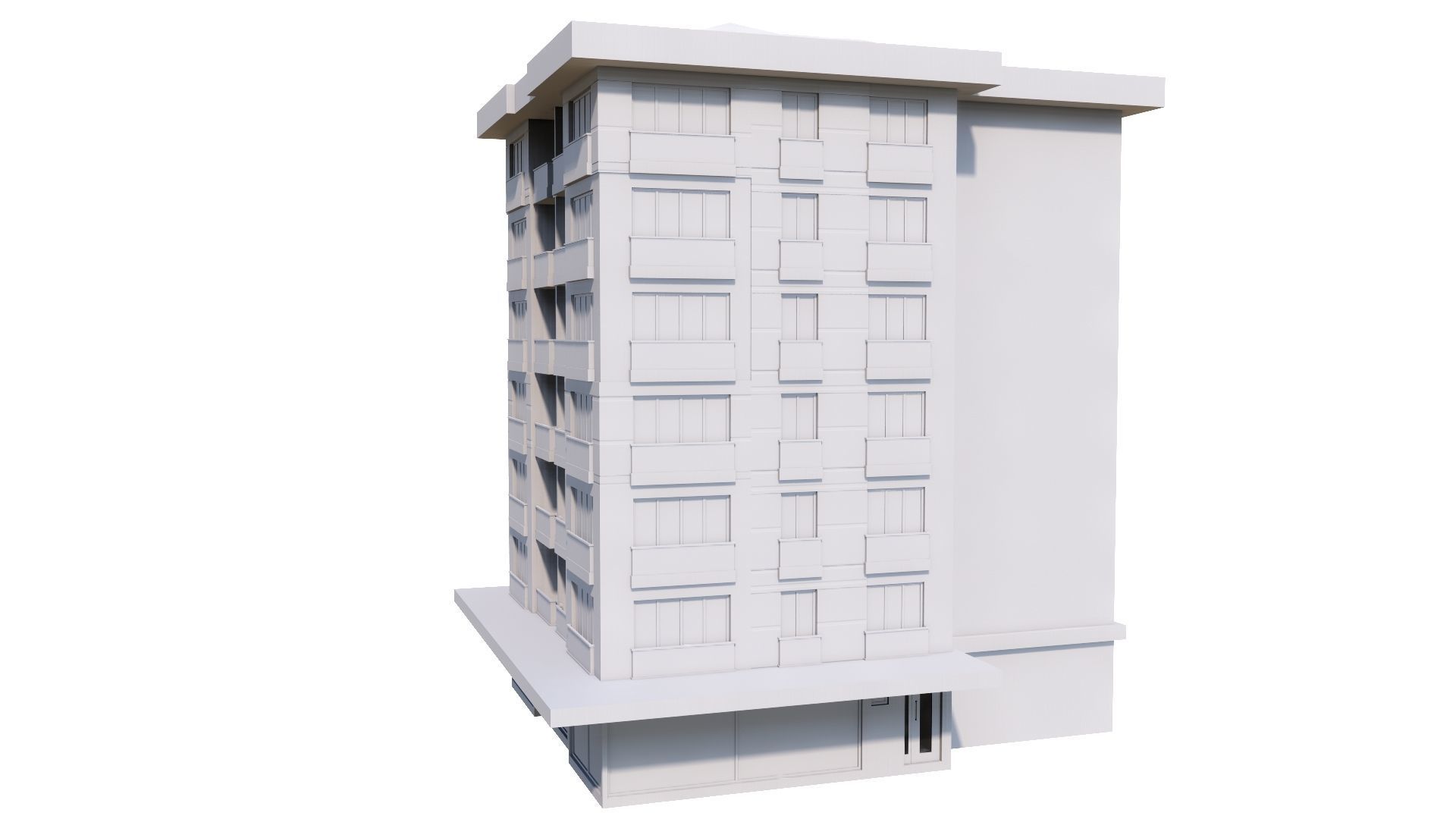 HOUSE 145 Low-poly 3D model_49