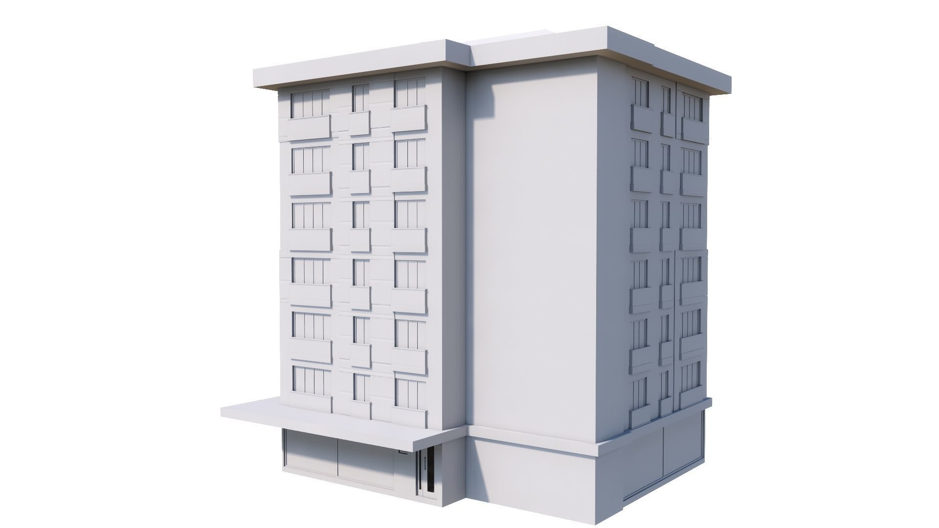 HOUSE 145 Low-poly 3D model_57