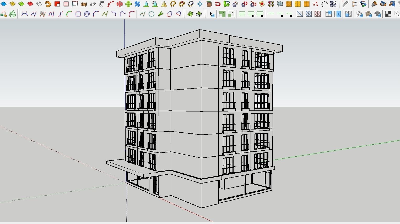 HOUSE 145 Low-poly 3D model_5