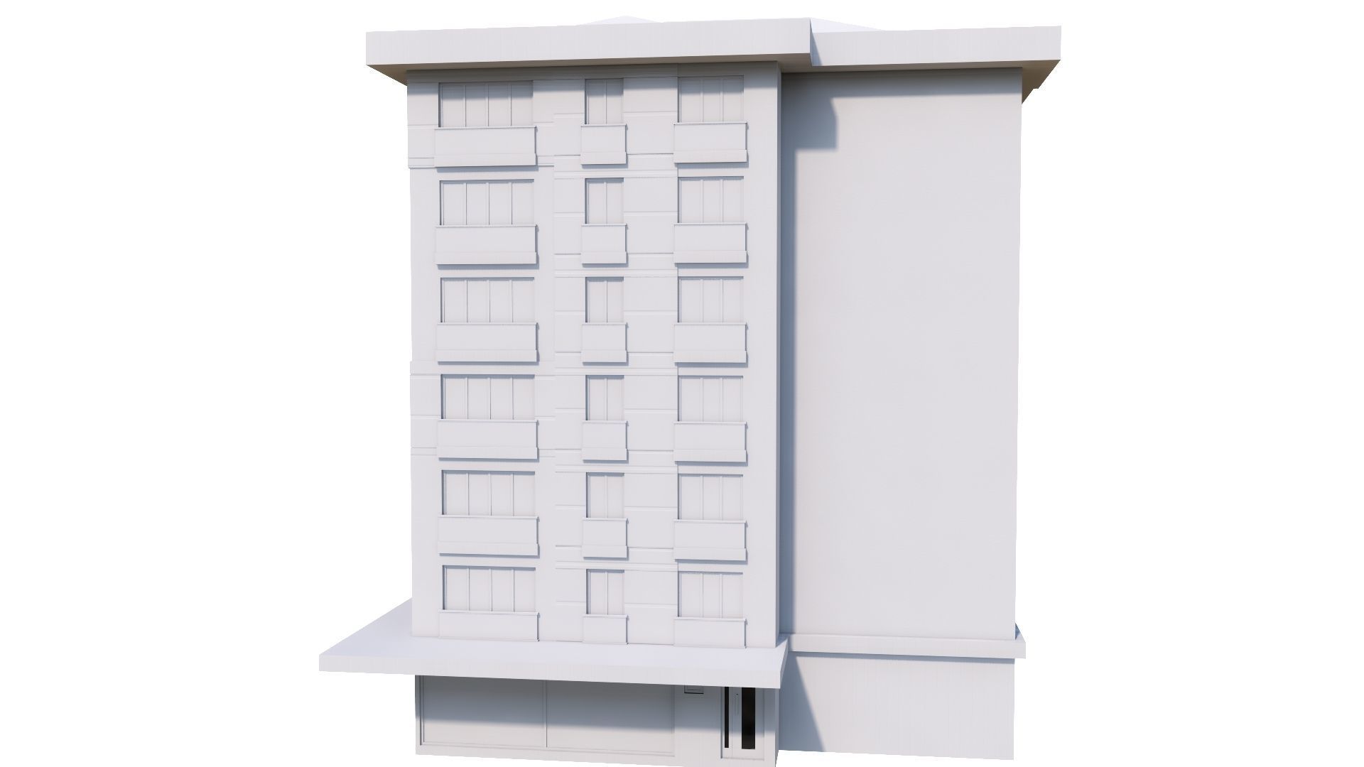 HOUSE 145 Low-poly 3D model_53
