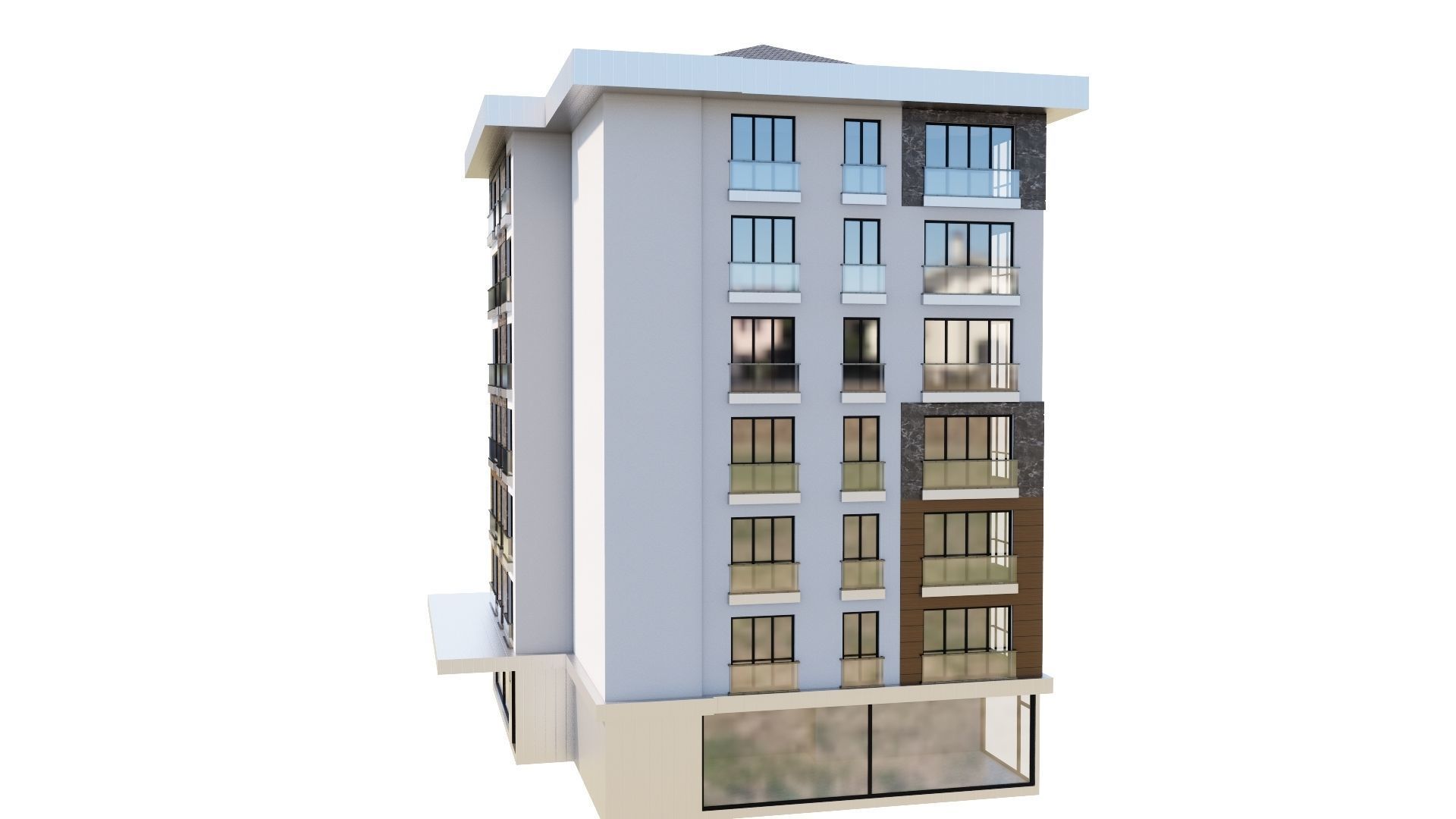 HOUSE 145 Low-poly 3D model_41