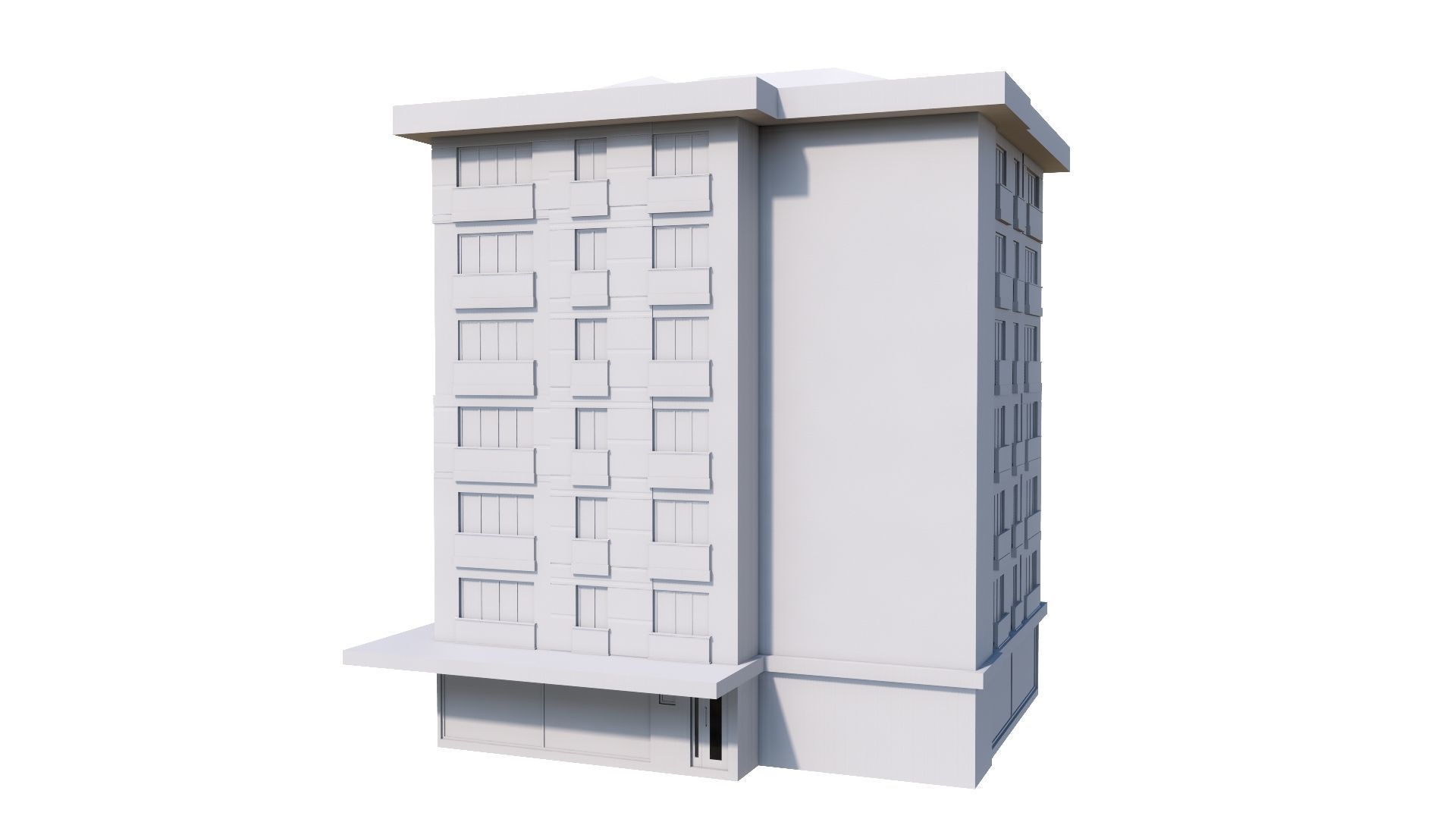 HOUSE 145 Low-poly 3D model_56