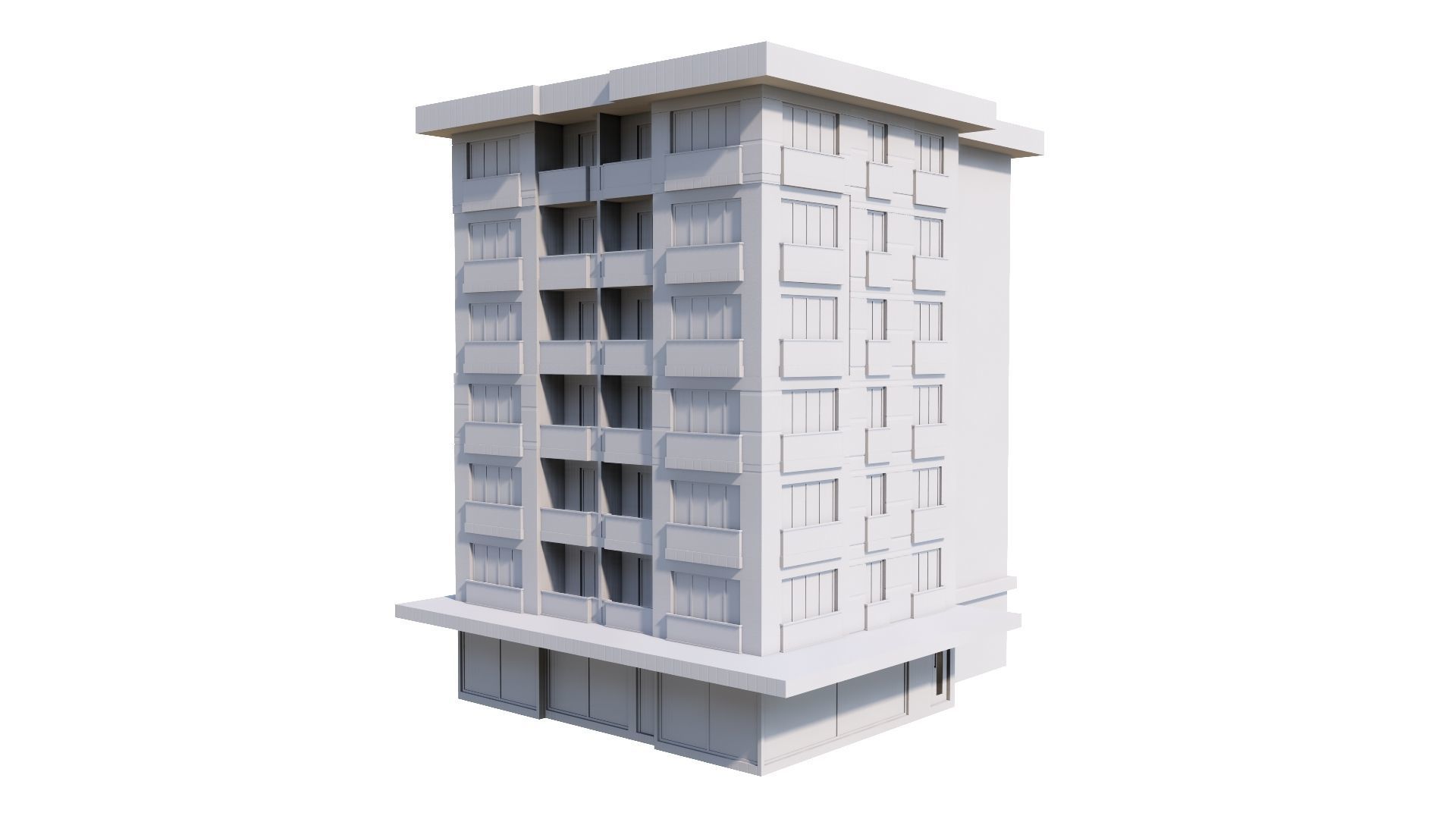 HOUSE 145 Low-poly 3D model_43