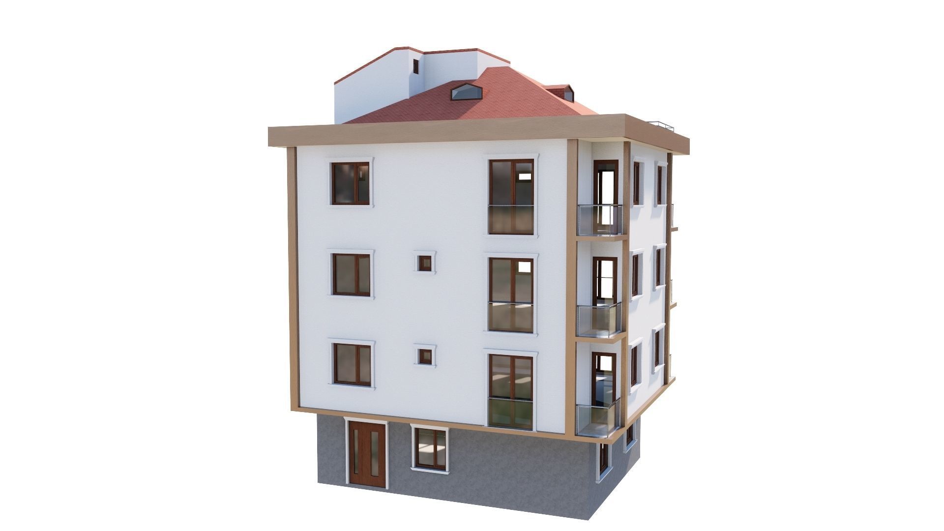 HOUSE 146 Low-poly 3D model_17