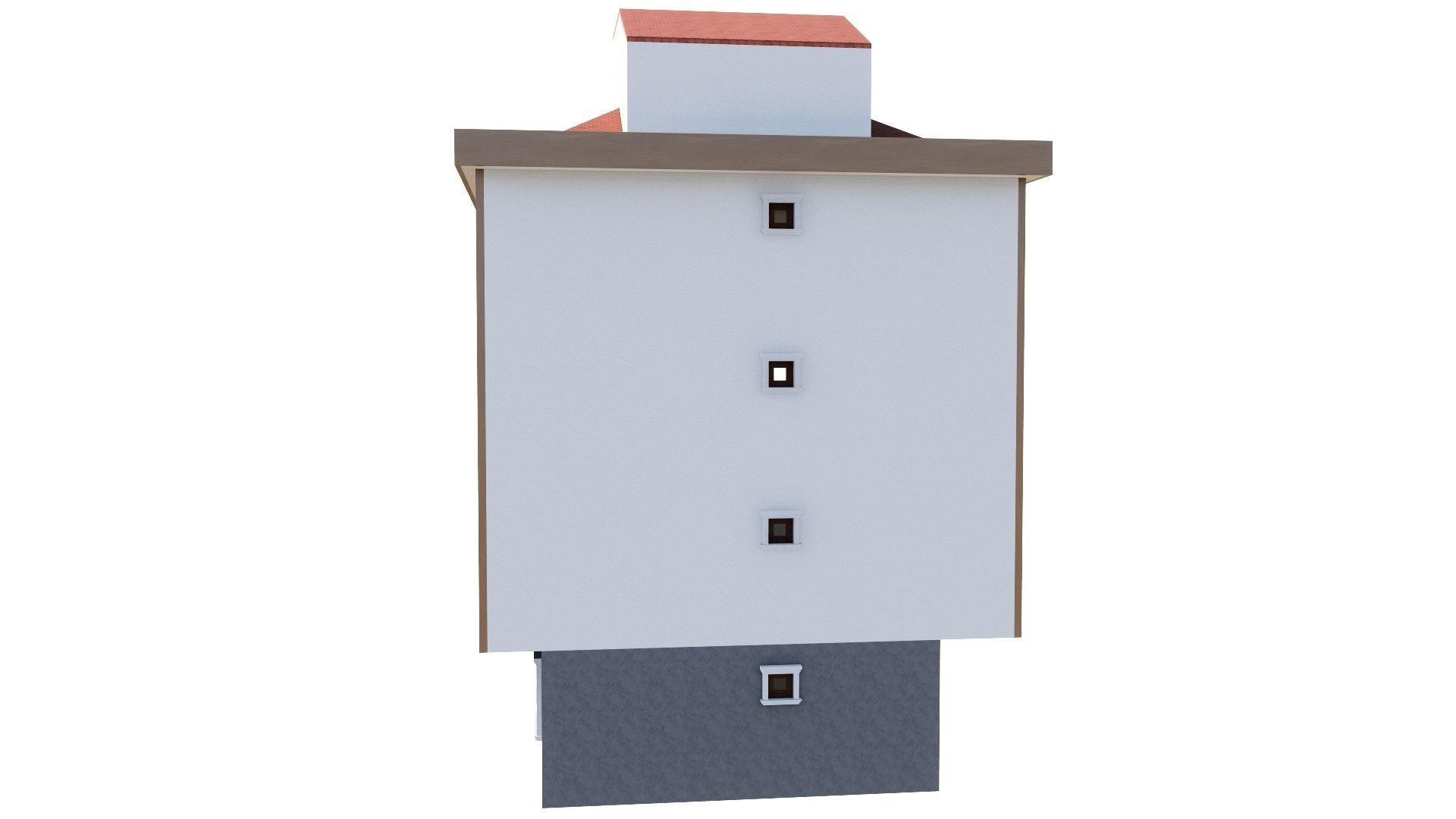 HOUSE 146 Low-poly 3D model_8