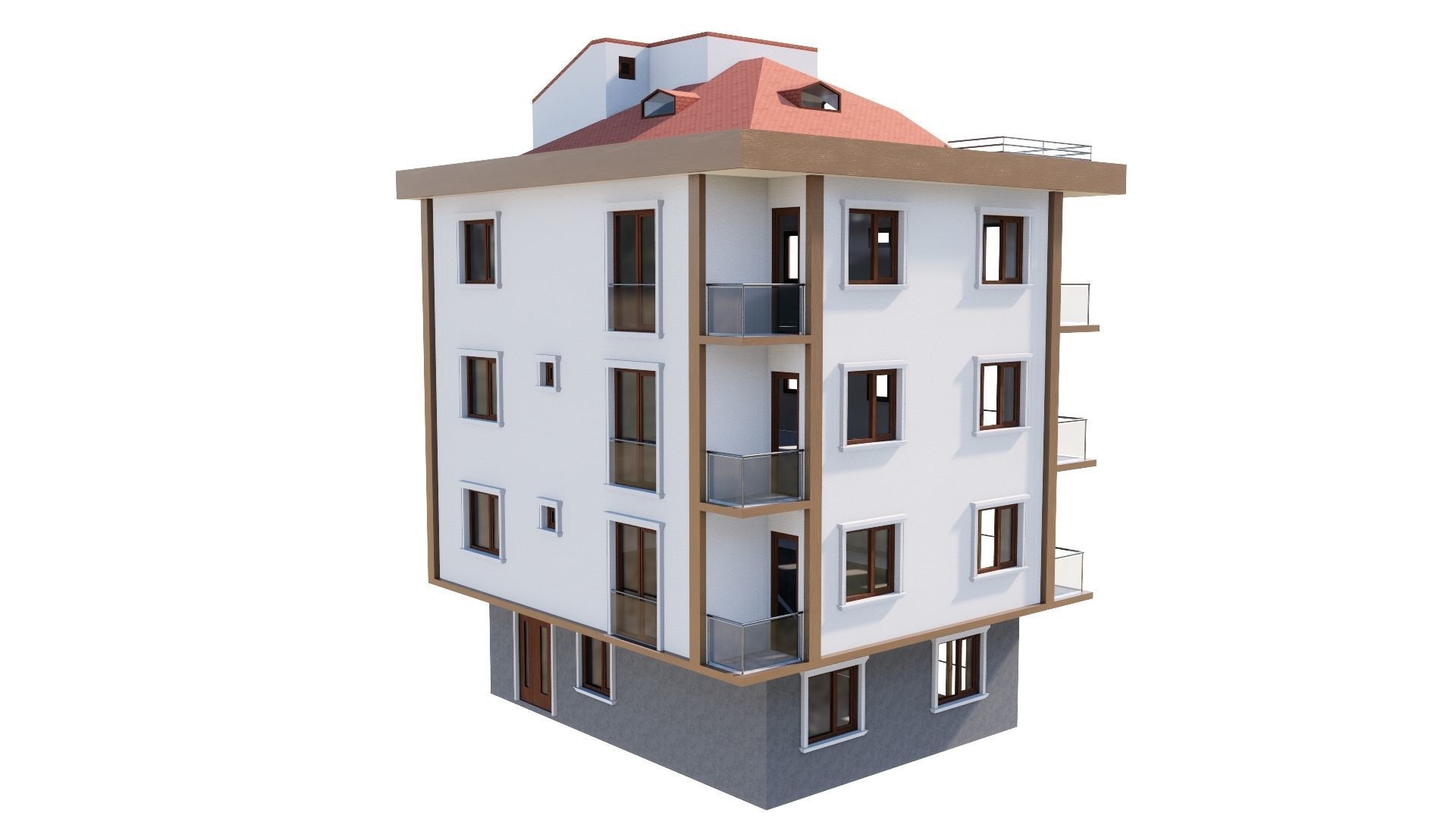 HOUSE 146 Low-poly 3D model_22