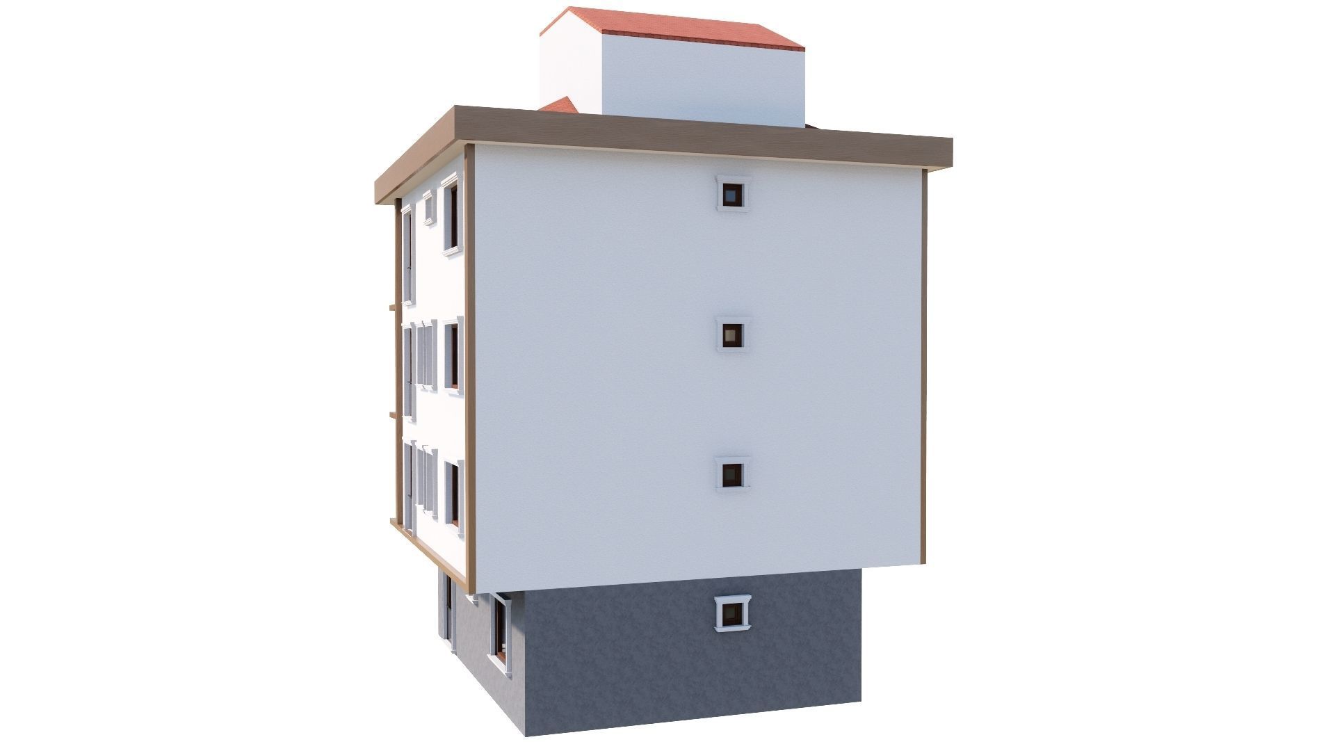 HOUSE 146 Low-poly 3D model_41