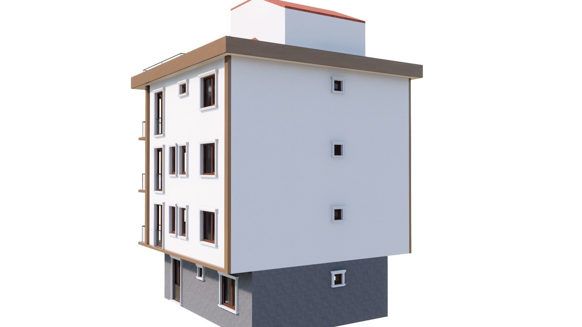 HOUSE 146 Low-poly 3D model_39