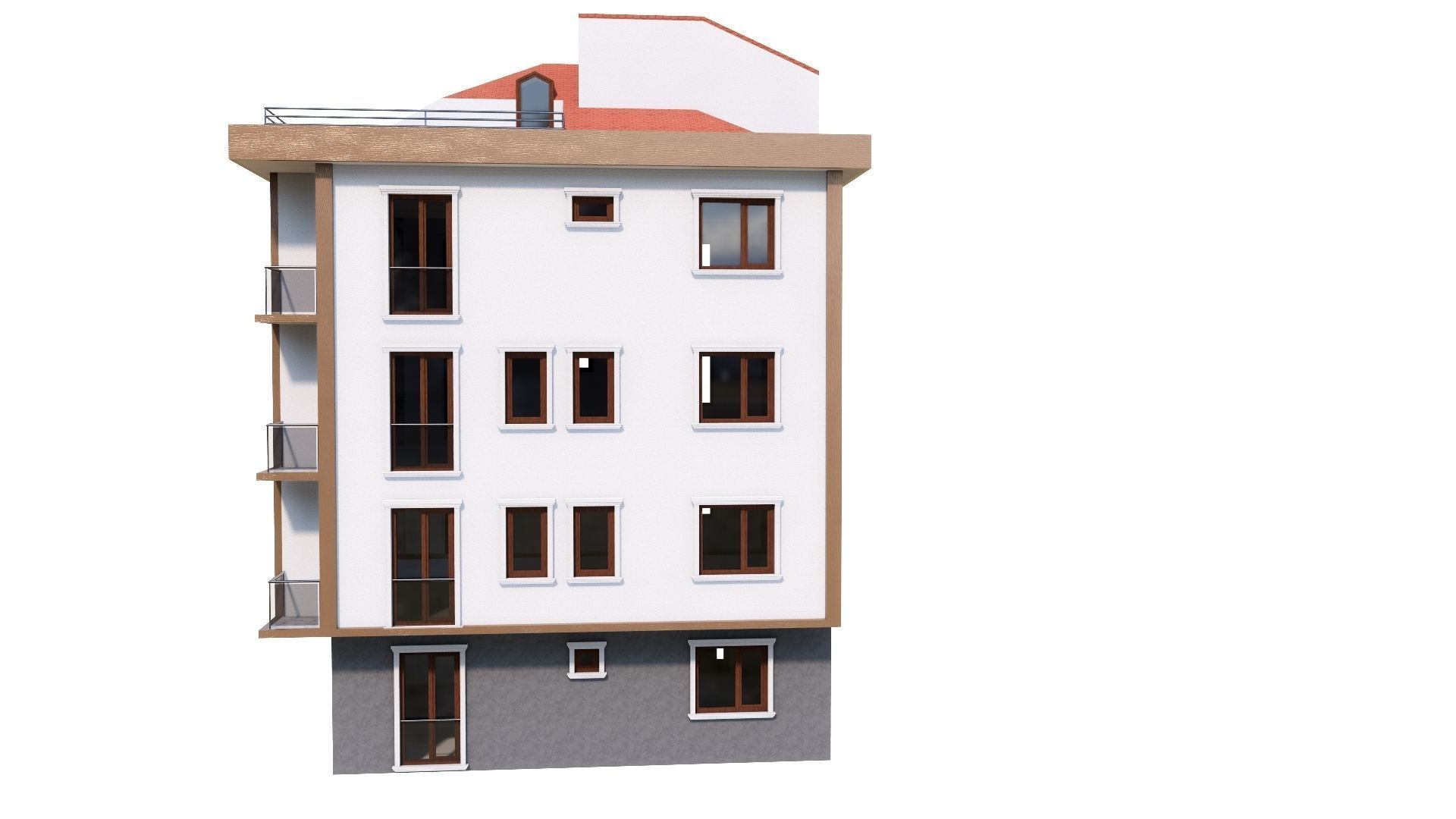 HOUSE 146 Low-poly 3D model_32