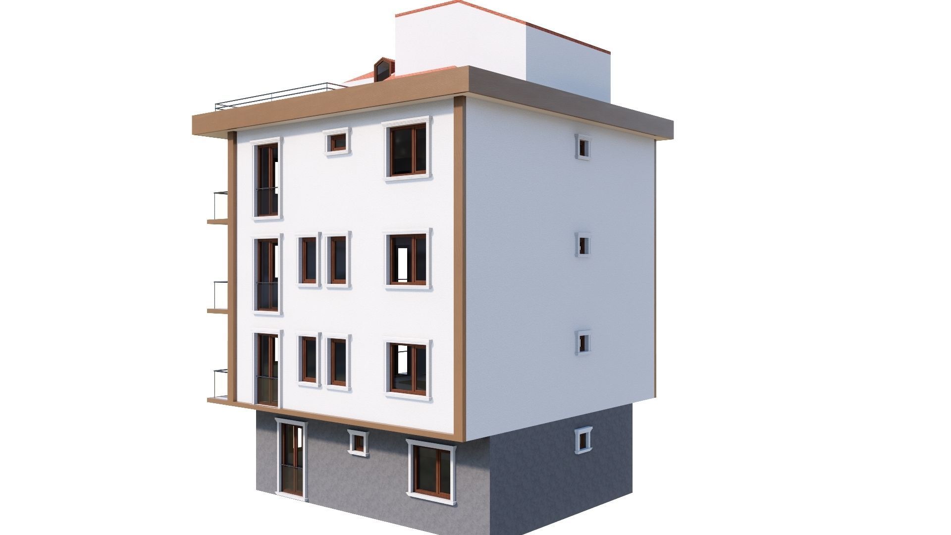 HOUSE 146 Low-poly 3D model_38