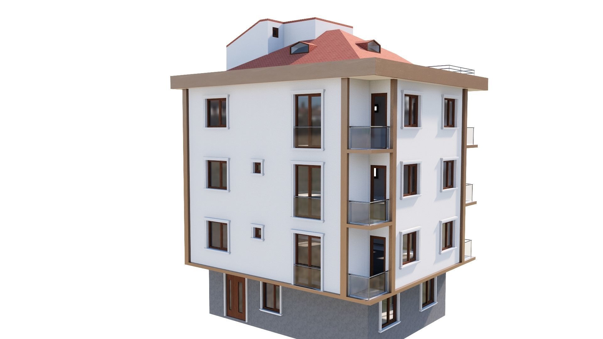 HOUSE 146 Low-poly 3D model_19