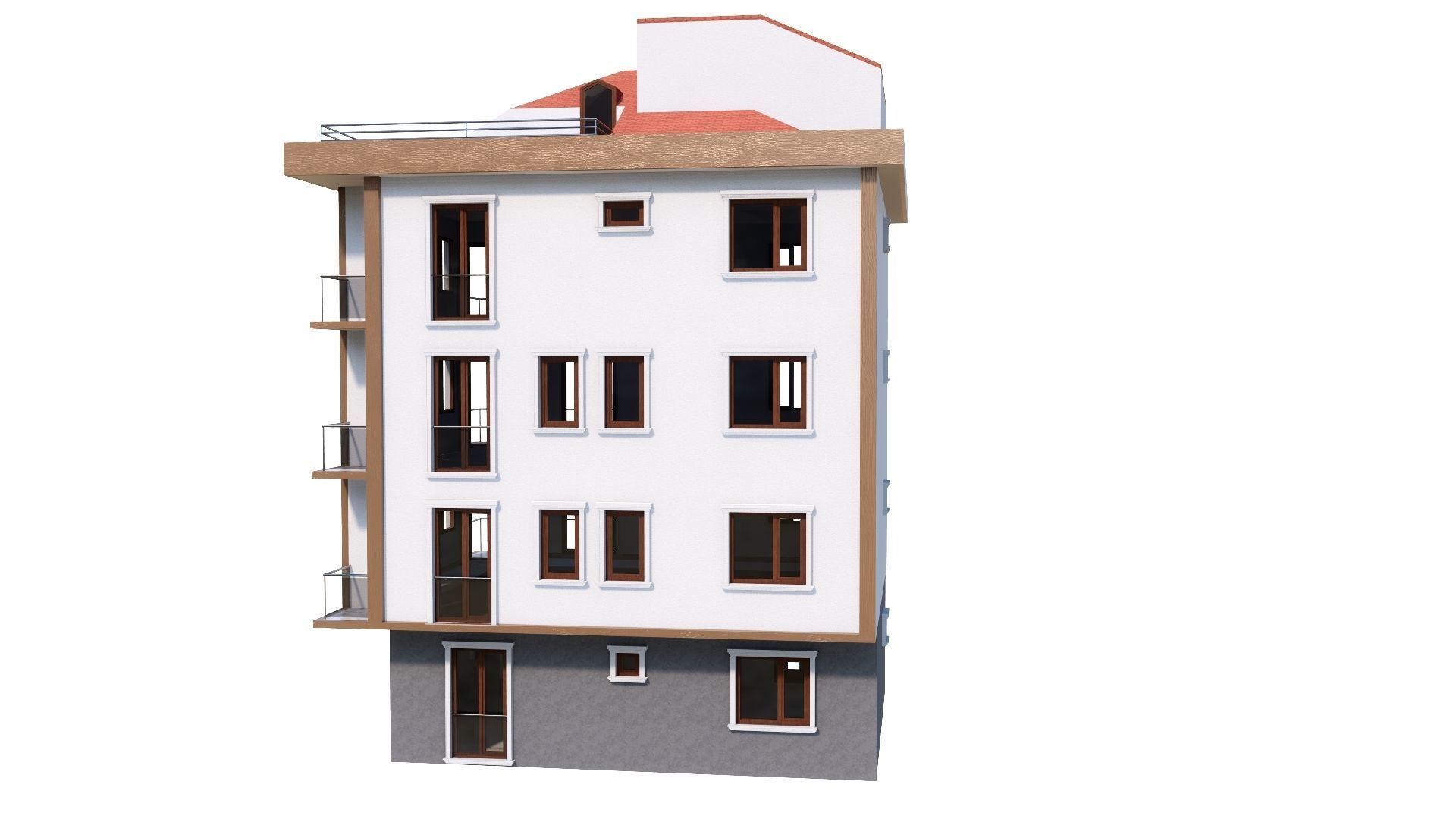 HOUSE 146 Low-poly 3D model_34