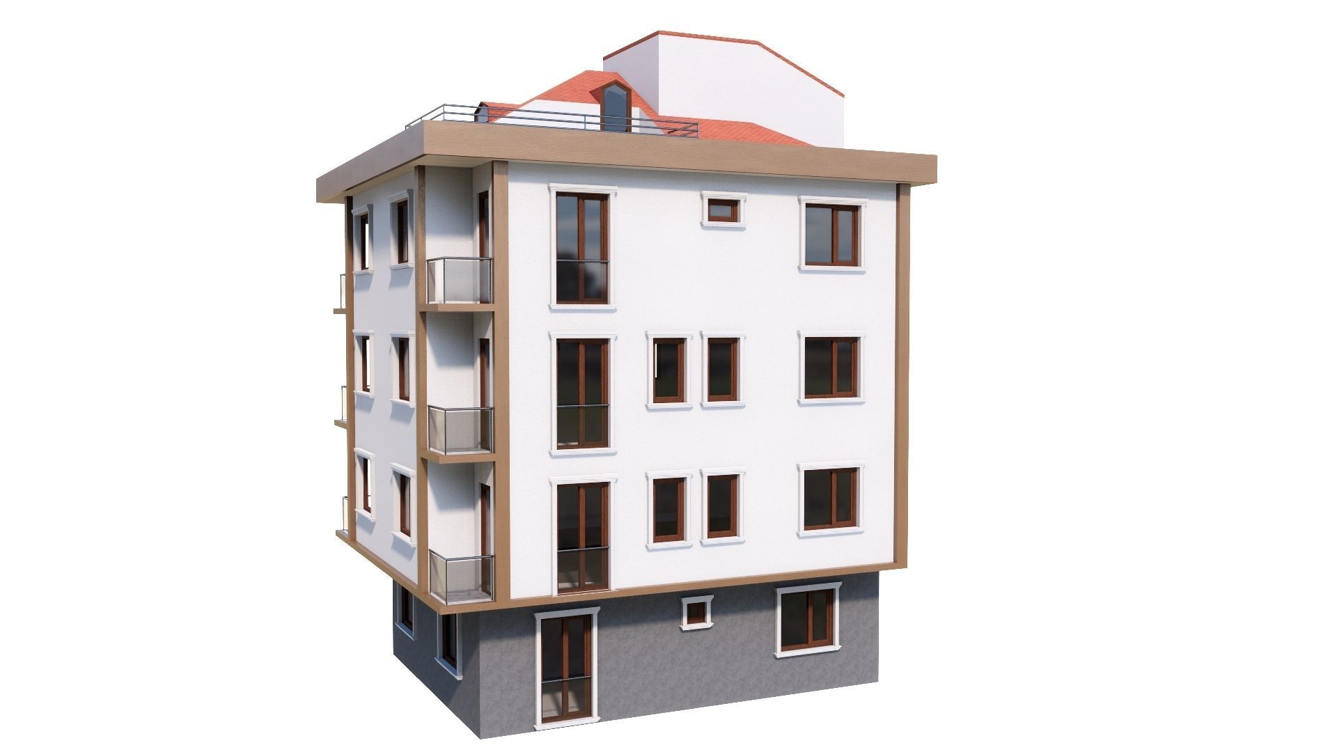 HOUSE 146 Low-poly 3D model_26