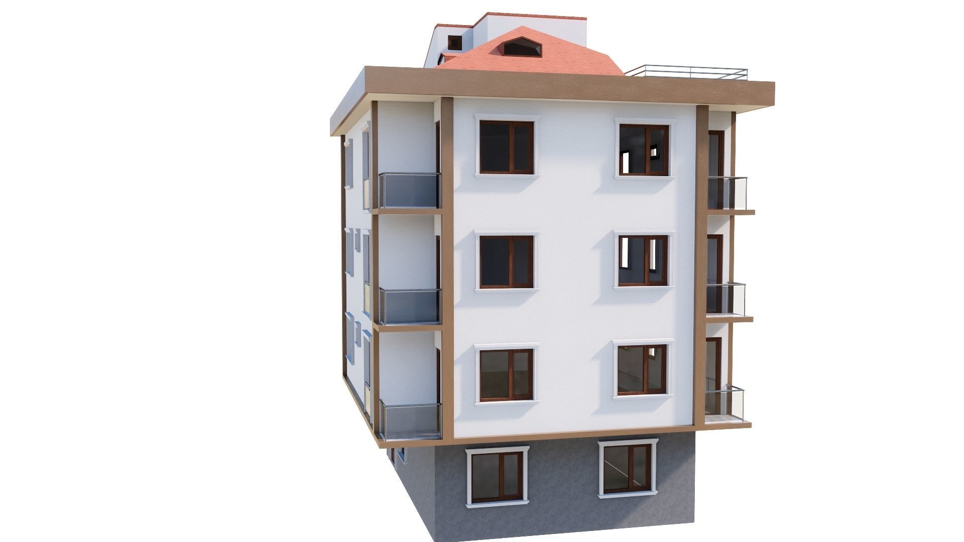 HOUSE 146 Low-poly 3D model_28