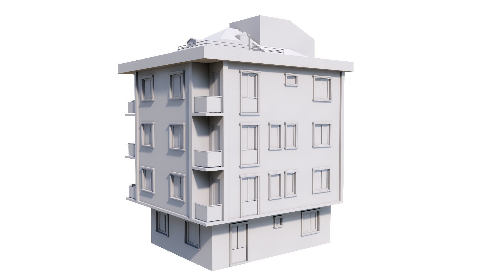 HOUSE 146 Low-poly 3D model_44