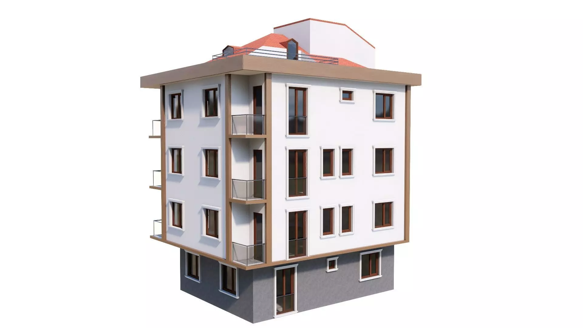 HOUSE 146 Low-poly 3D model_0