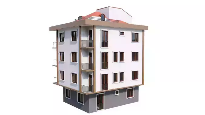 HOUSE 146 Low-poly 3D model