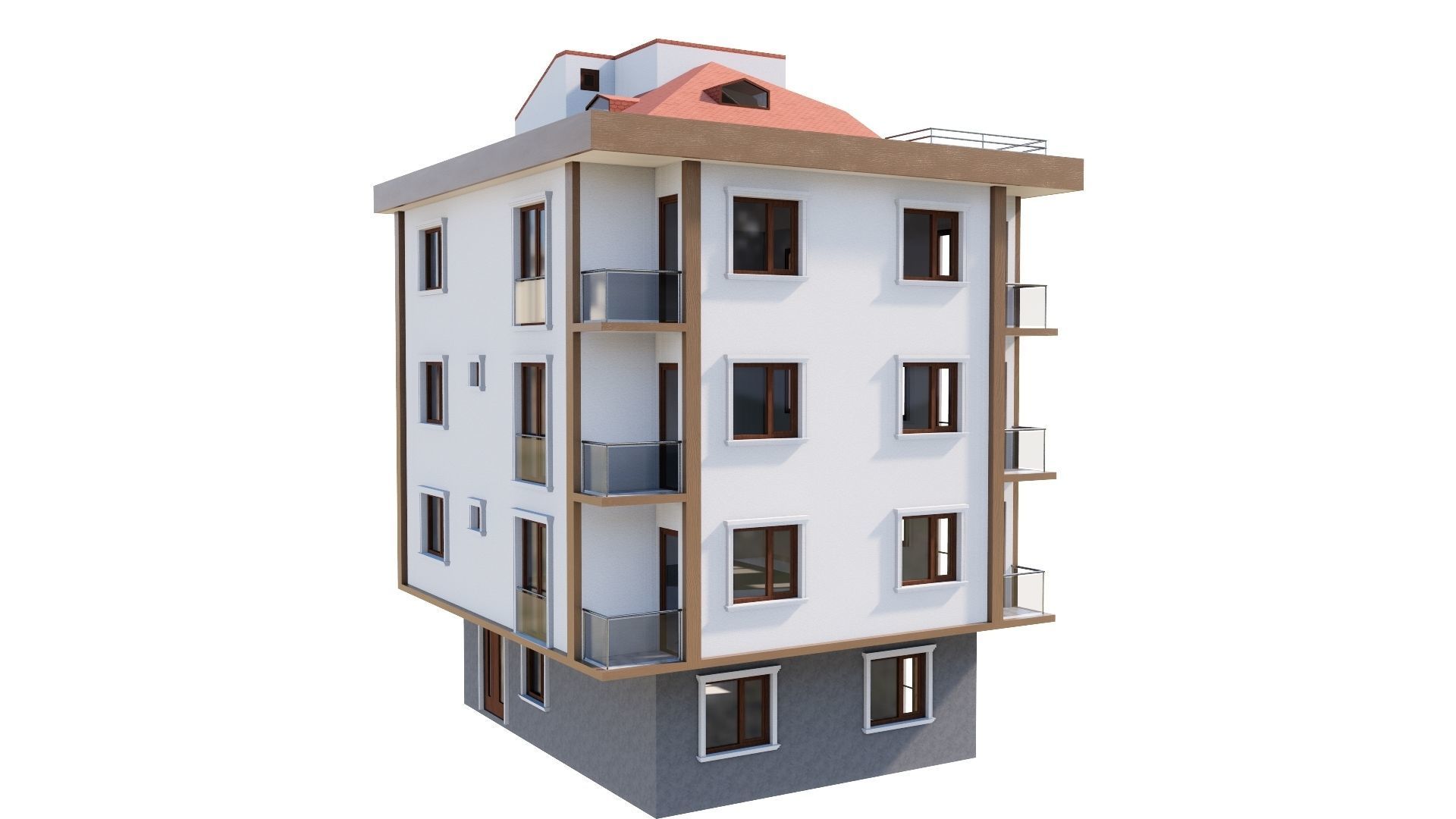 HOUSE 146 Low-poly 3D model_24