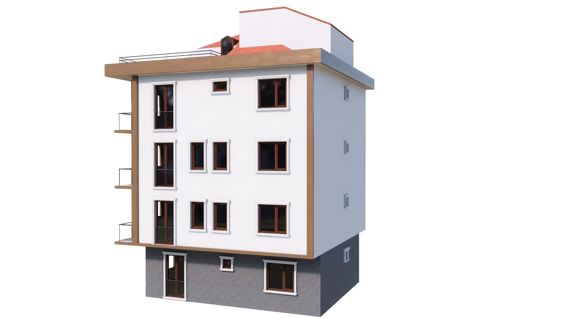 HOUSE 146 Low-poly 3D model_35