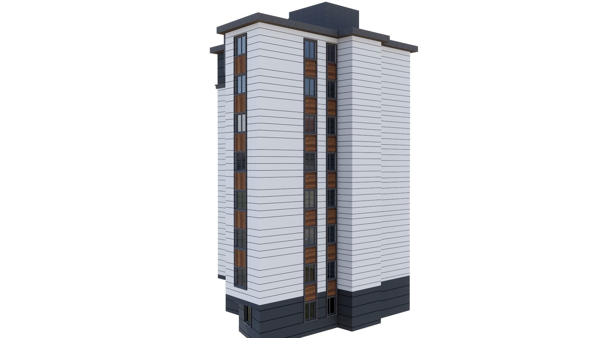 HOUSE 147 Low-poly 3D model_16