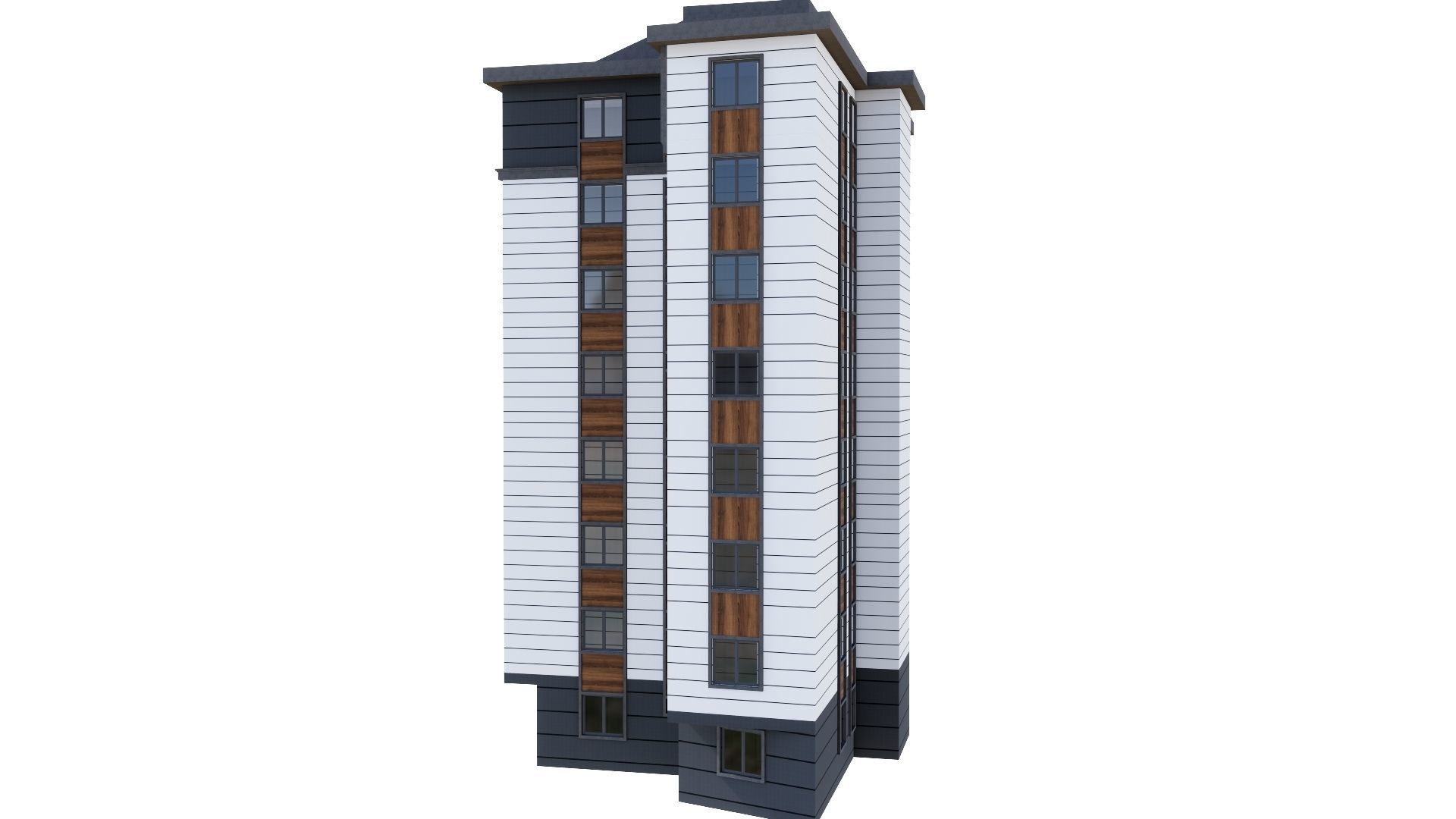 HOUSE 147 Low-poly 3D model_11