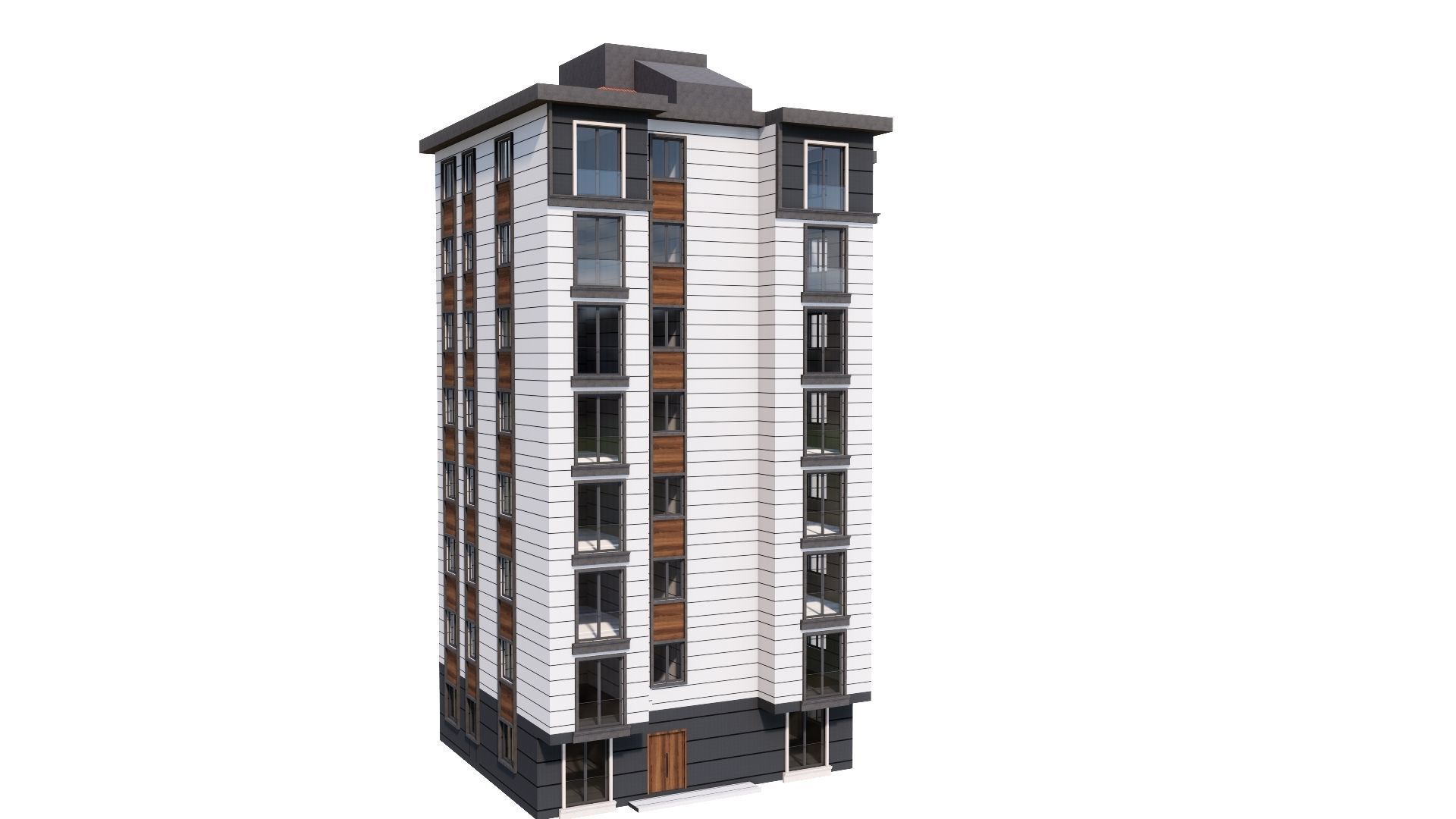 HOUSE 147 Low-poly 3D model_26