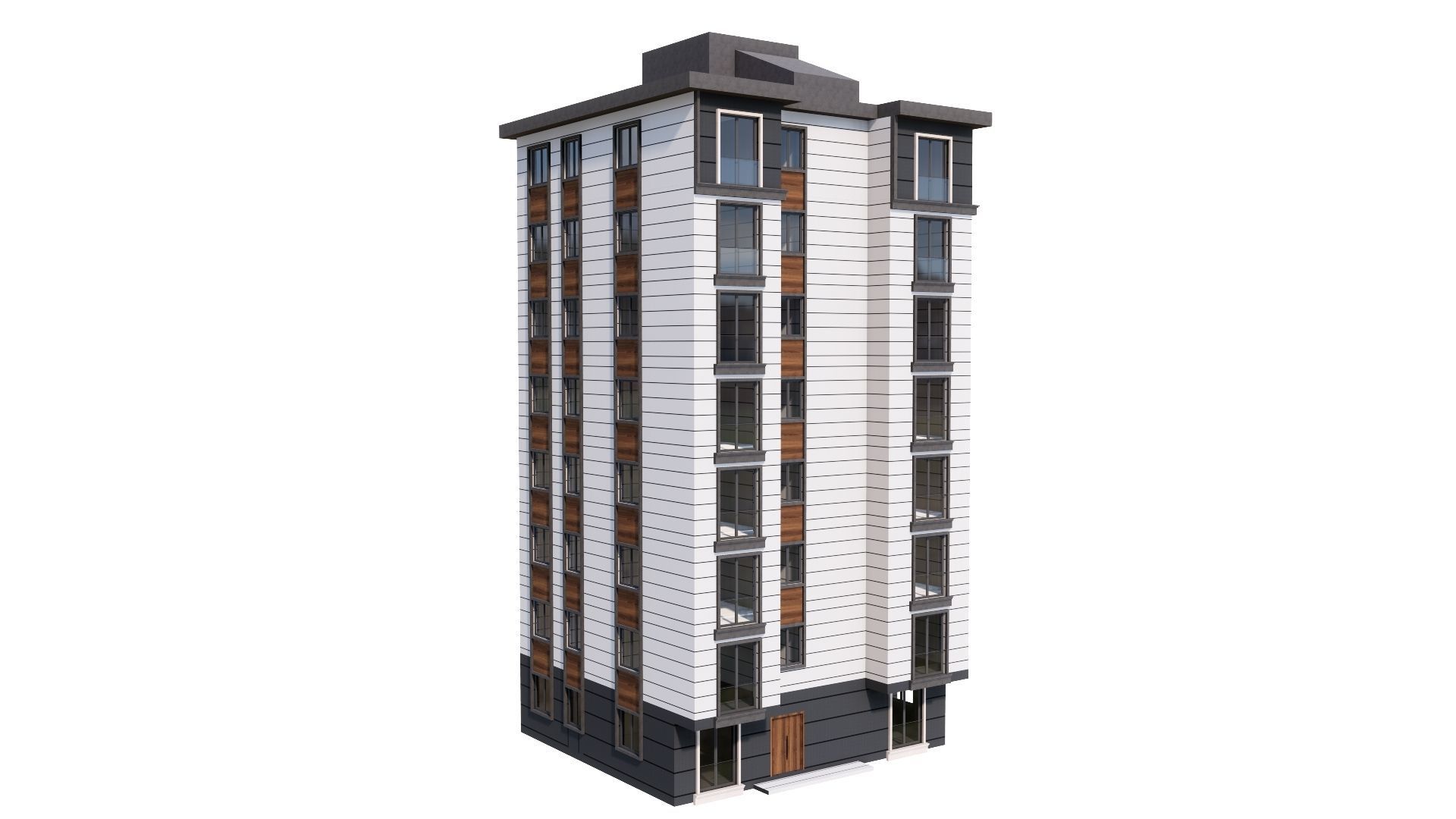 HOUSE 147 Low-poly 3D model_6