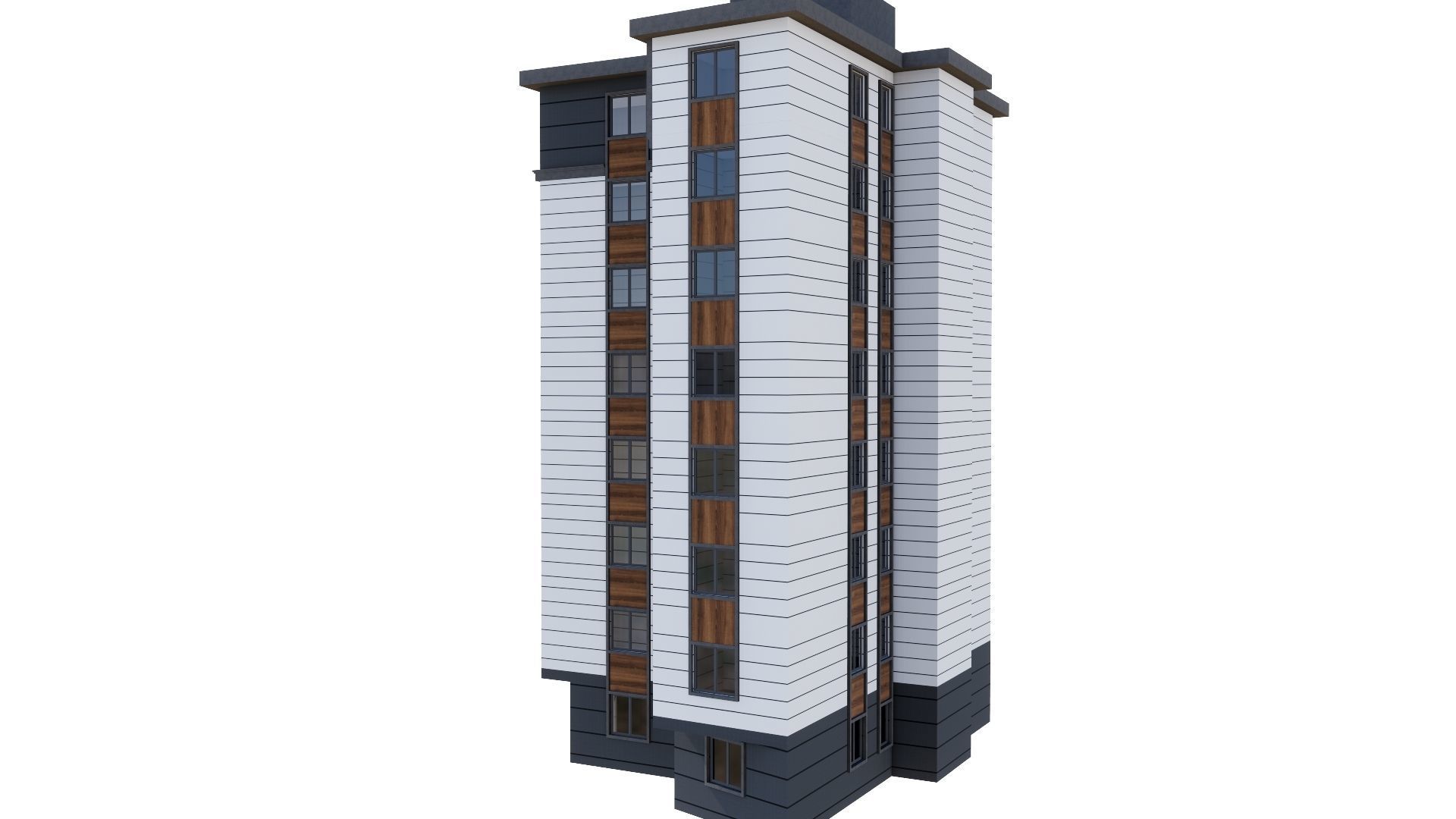 HOUSE 147 Low-poly 3D model_4