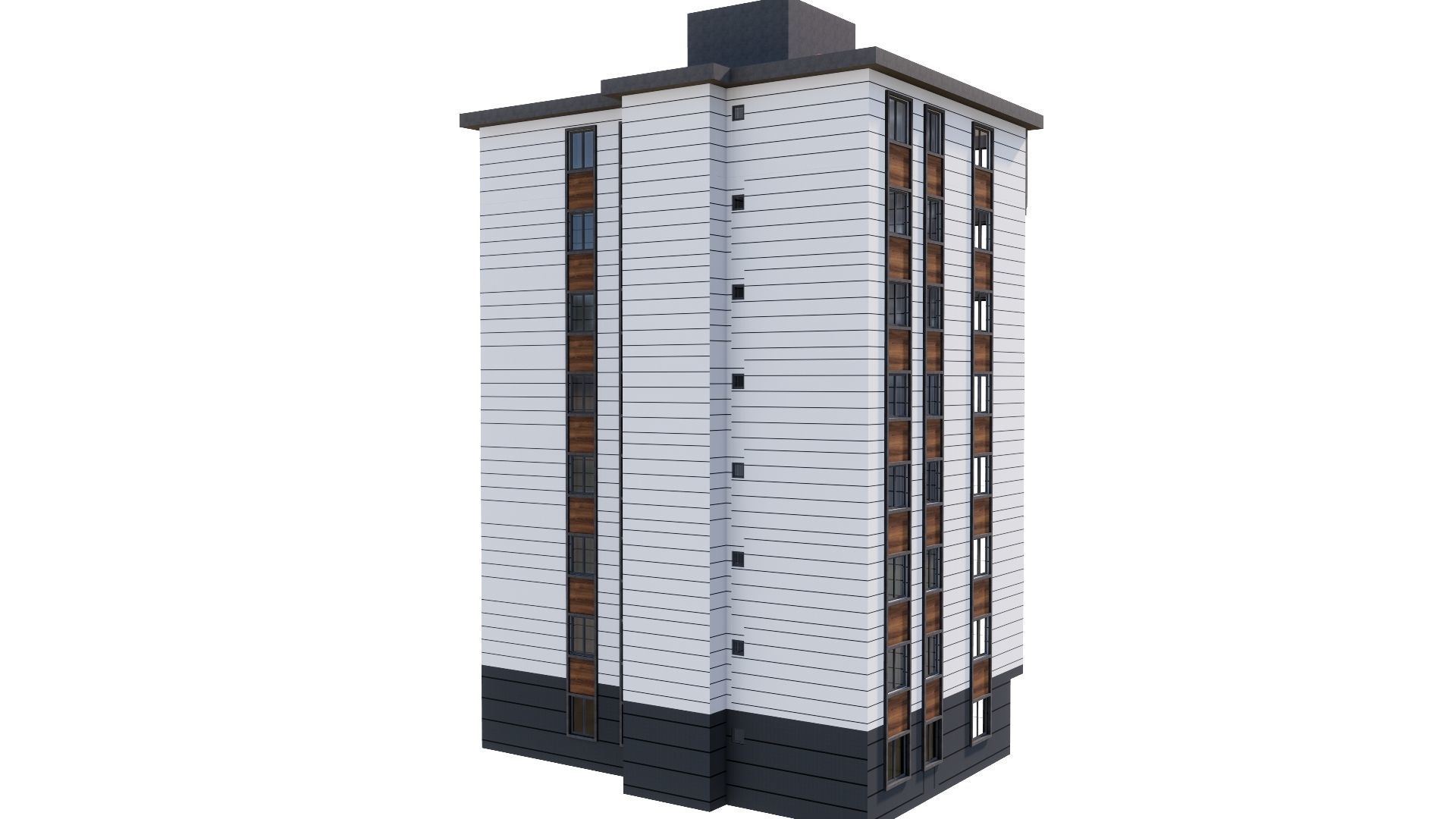 HOUSE 147 Low-poly 3D model_23