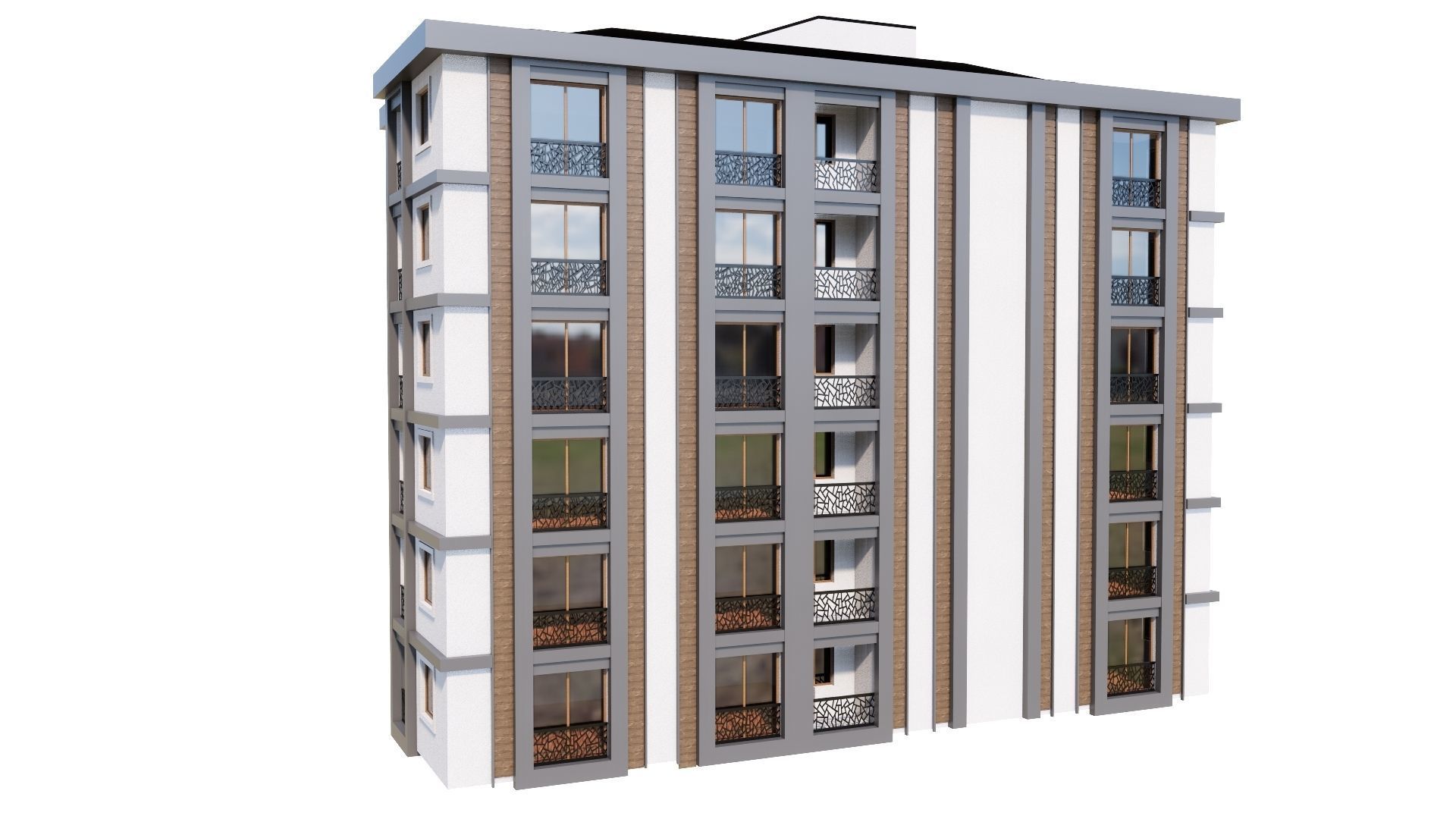 HOUSE 148 Low-poly 3D model_30