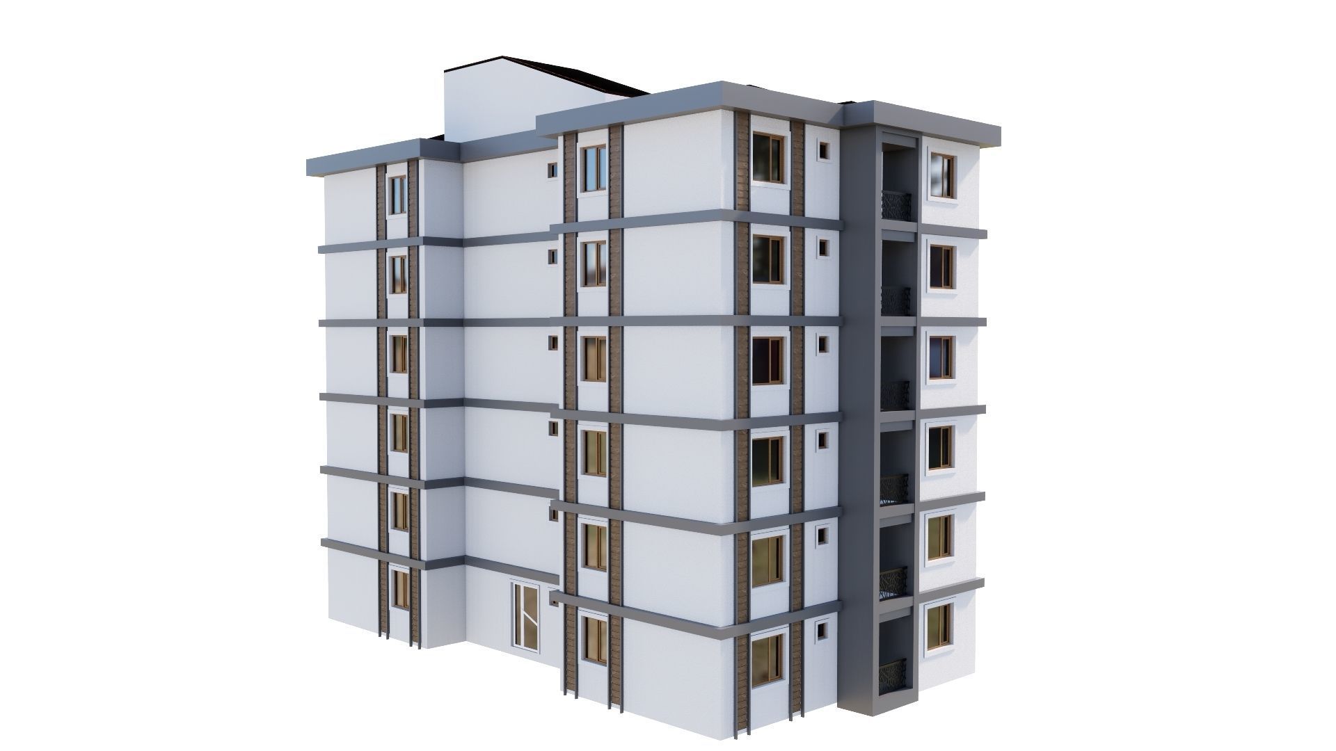 HOUSE 148 Low-poly 3D model_28