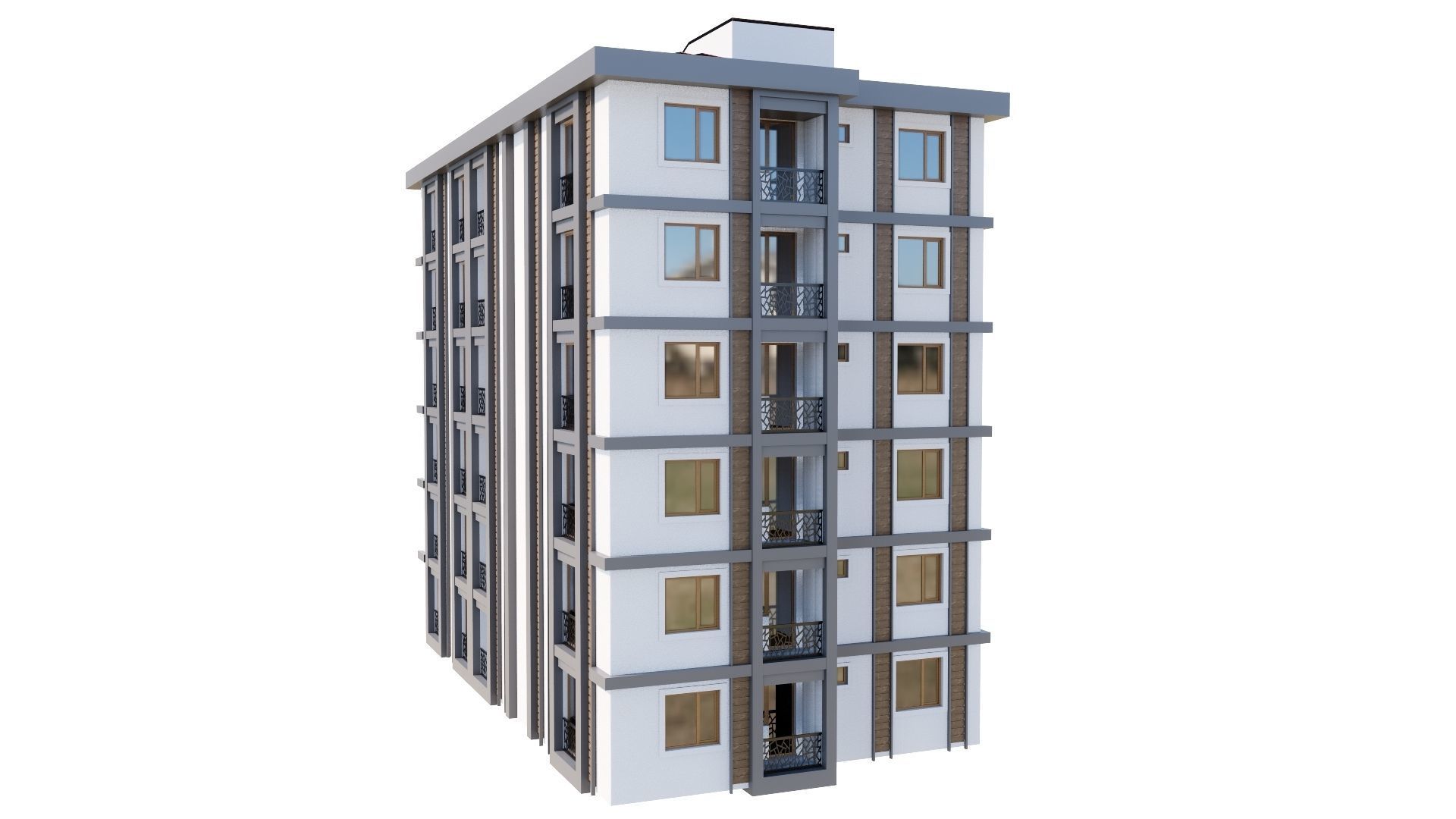 HOUSE 148 Low-poly 3D model_2