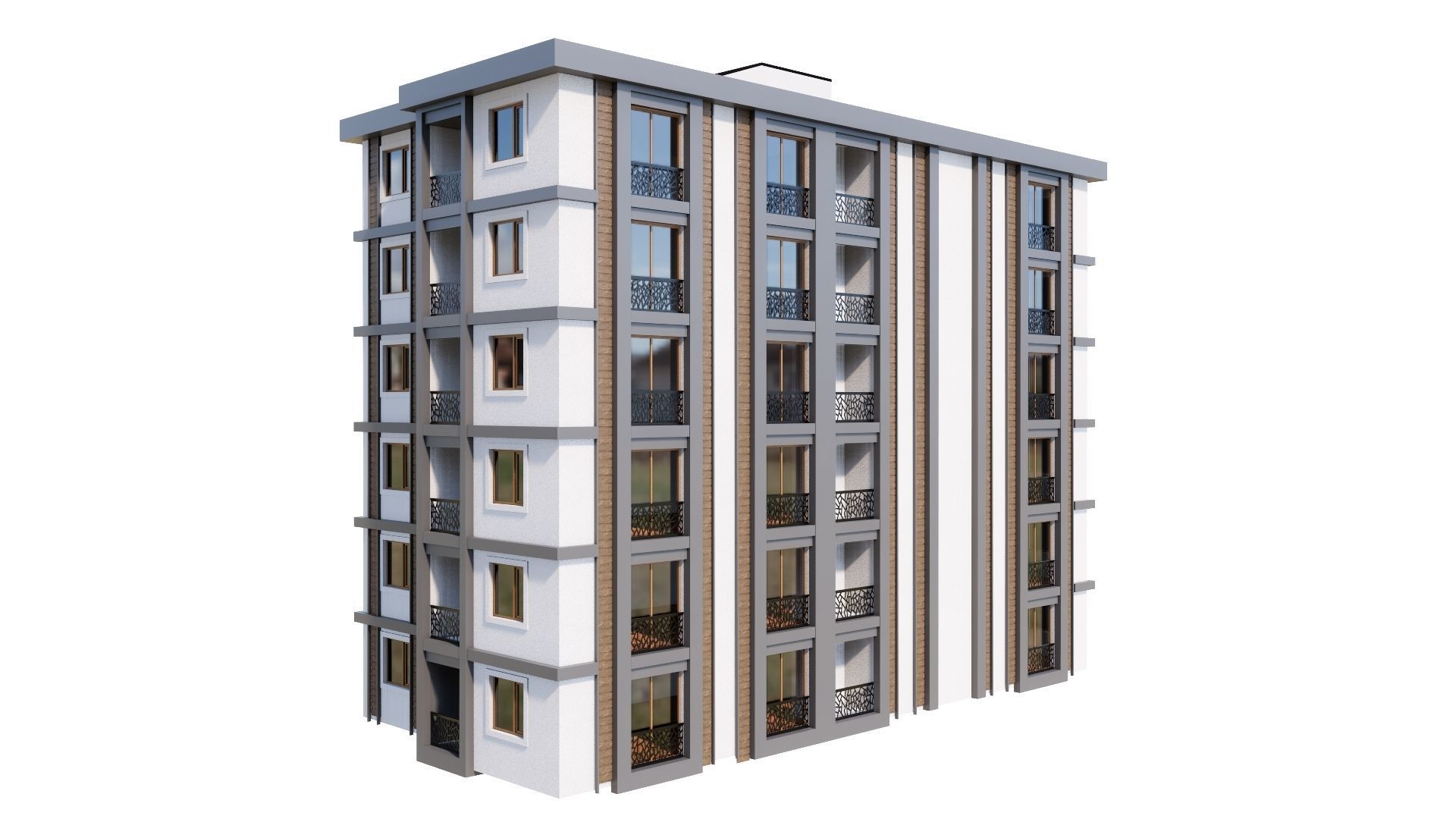 HOUSE 148 Low-poly 3D model_26