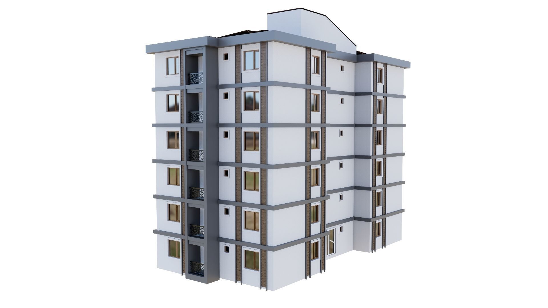 HOUSE 148 Low-poly 3D model_15