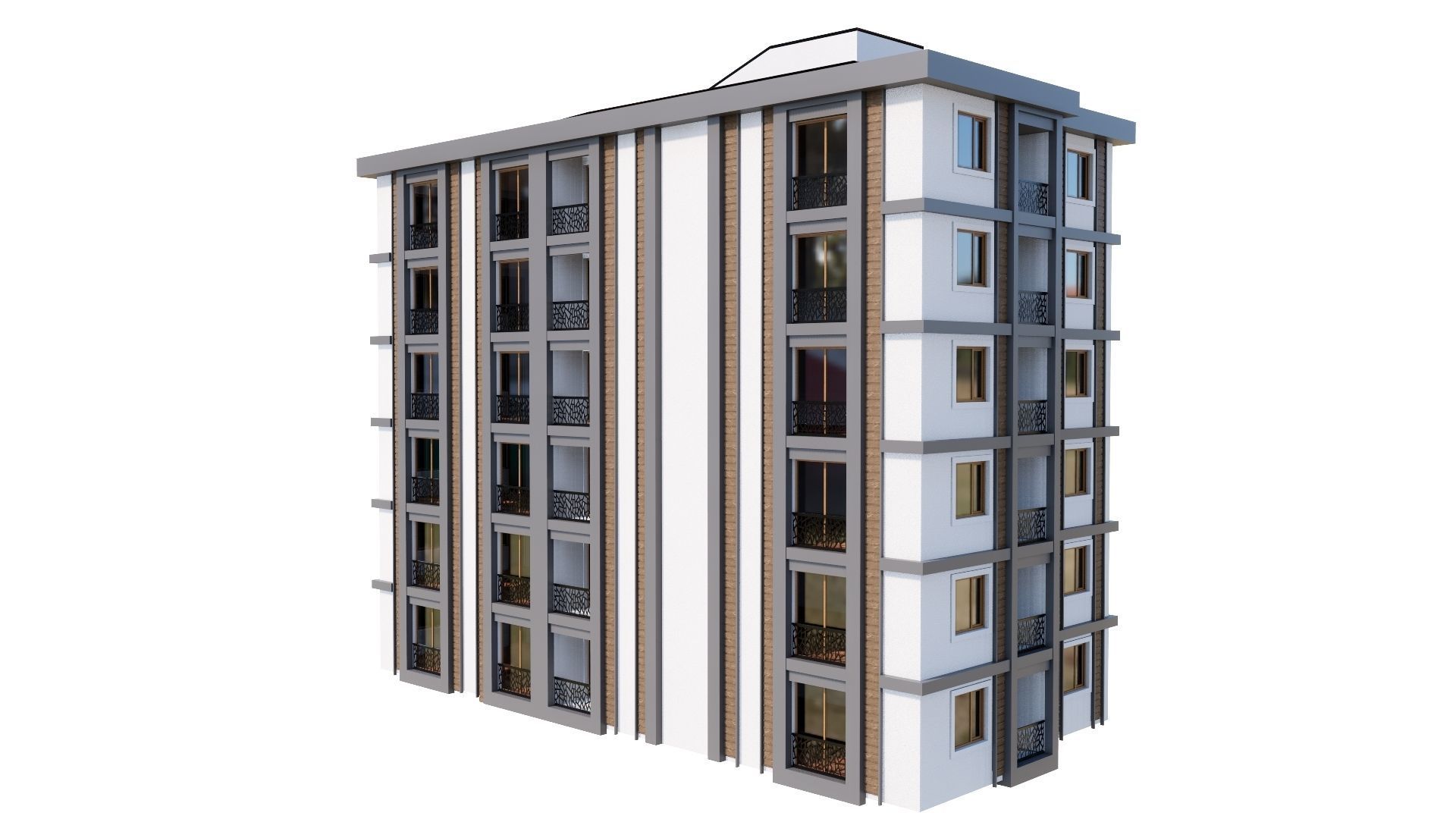 HOUSE 148 Low-poly 3D model_42