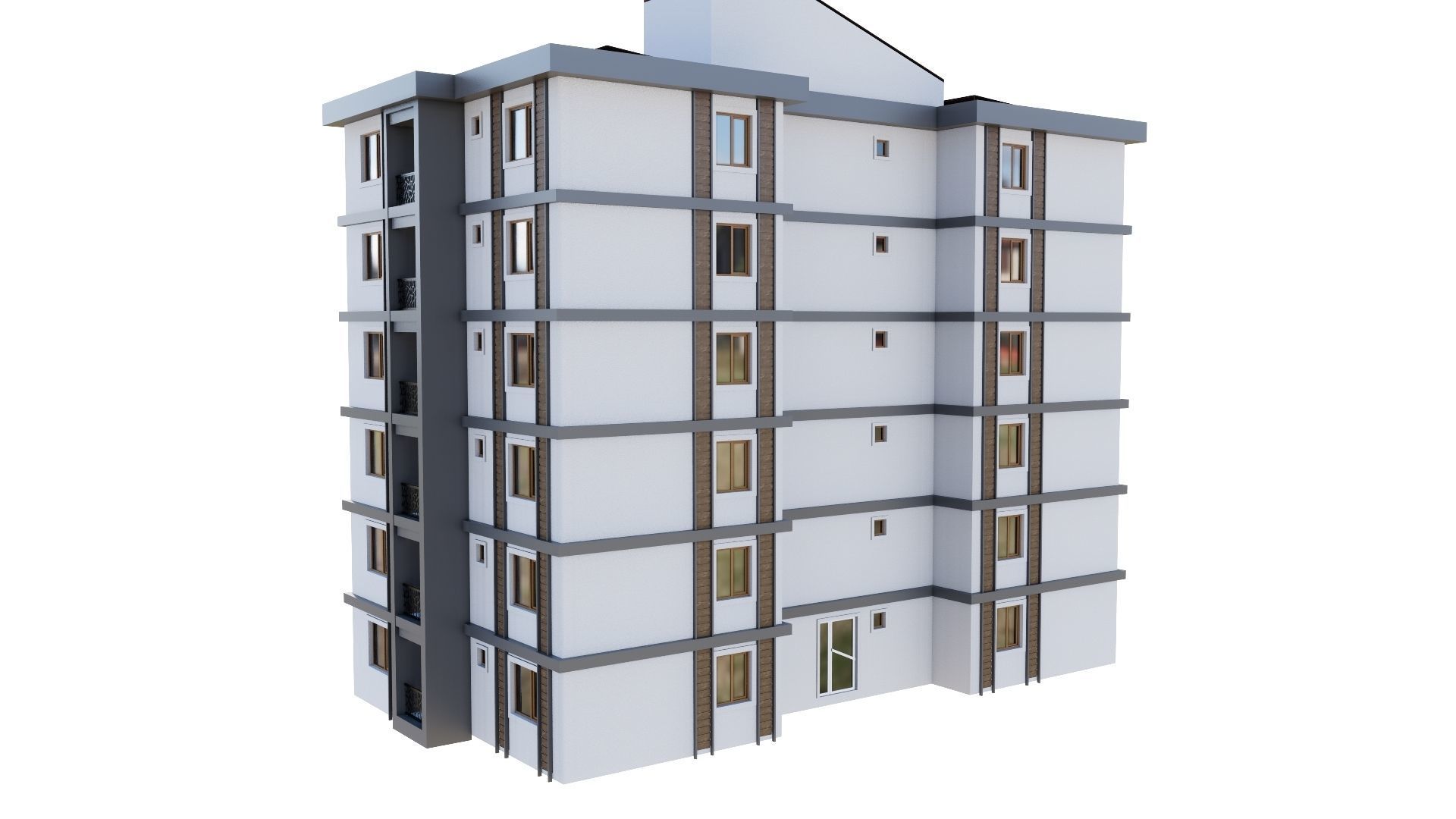 HOUSE 148 Low-poly 3D model_19