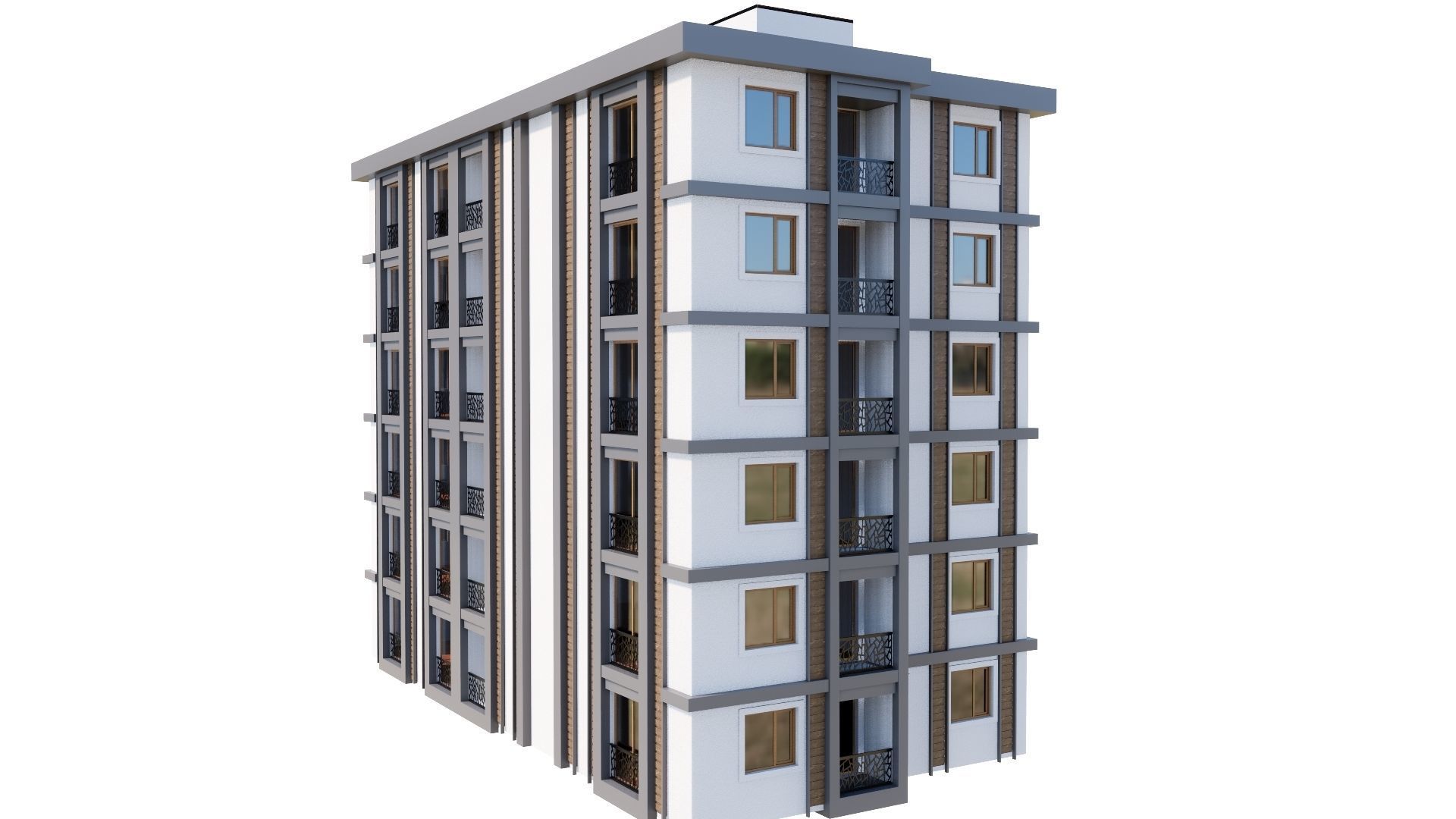 HOUSE 148 Low-poly 3D model_7